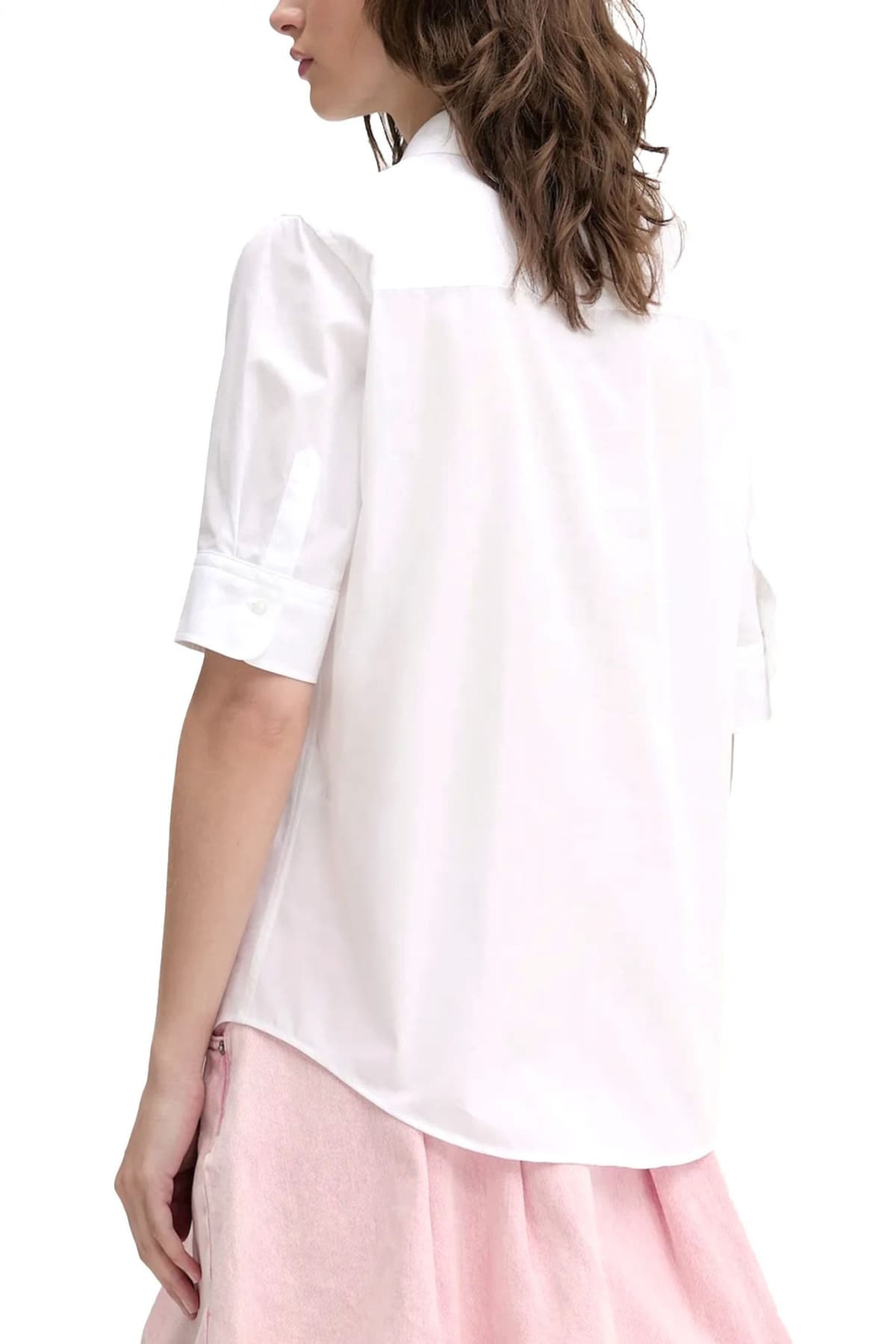 HUGO ΠΟΥΚΑΜΙΣΟ THE SUMMER SHIRT LOGO ΛΕΥΚΟ