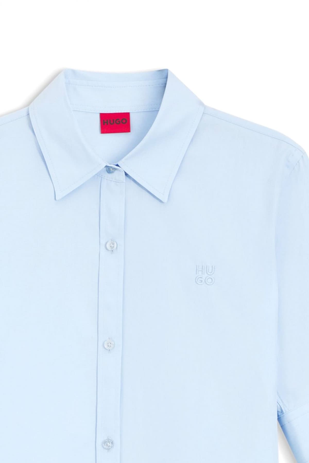 HUGO ΠΟΥΚΑΜΙΣΟ THE SUMMER SHIRT LOGO ΣΙΕΛ