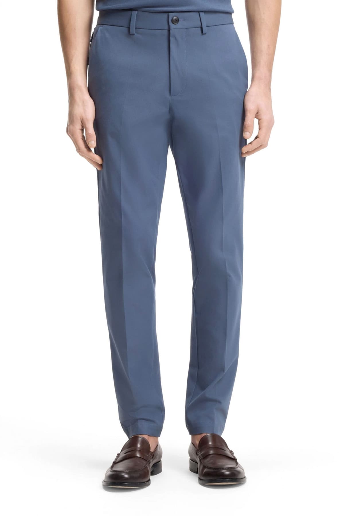 BOSS ΠΑΝΤΕΛΟΝΙ CHINO SLIM FIT P-KAITON1-ZIP ΡΑΦ ΜΠΛΕ