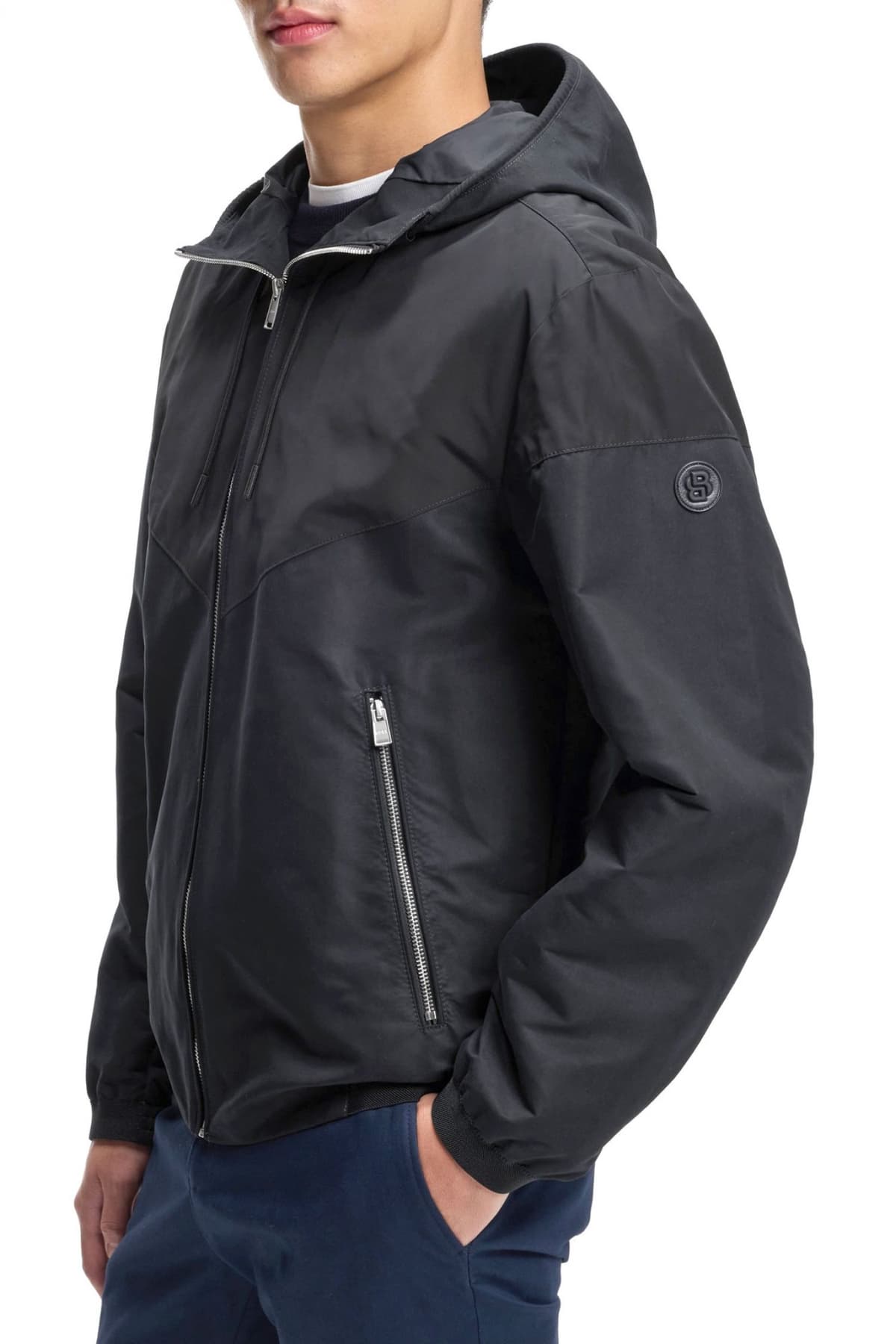 BOSS ΜΠΟΥΦΑΝ JACKET ΚΟΥΚΟΥΛΑ H-CIRENO4 ΜΠΛΕ