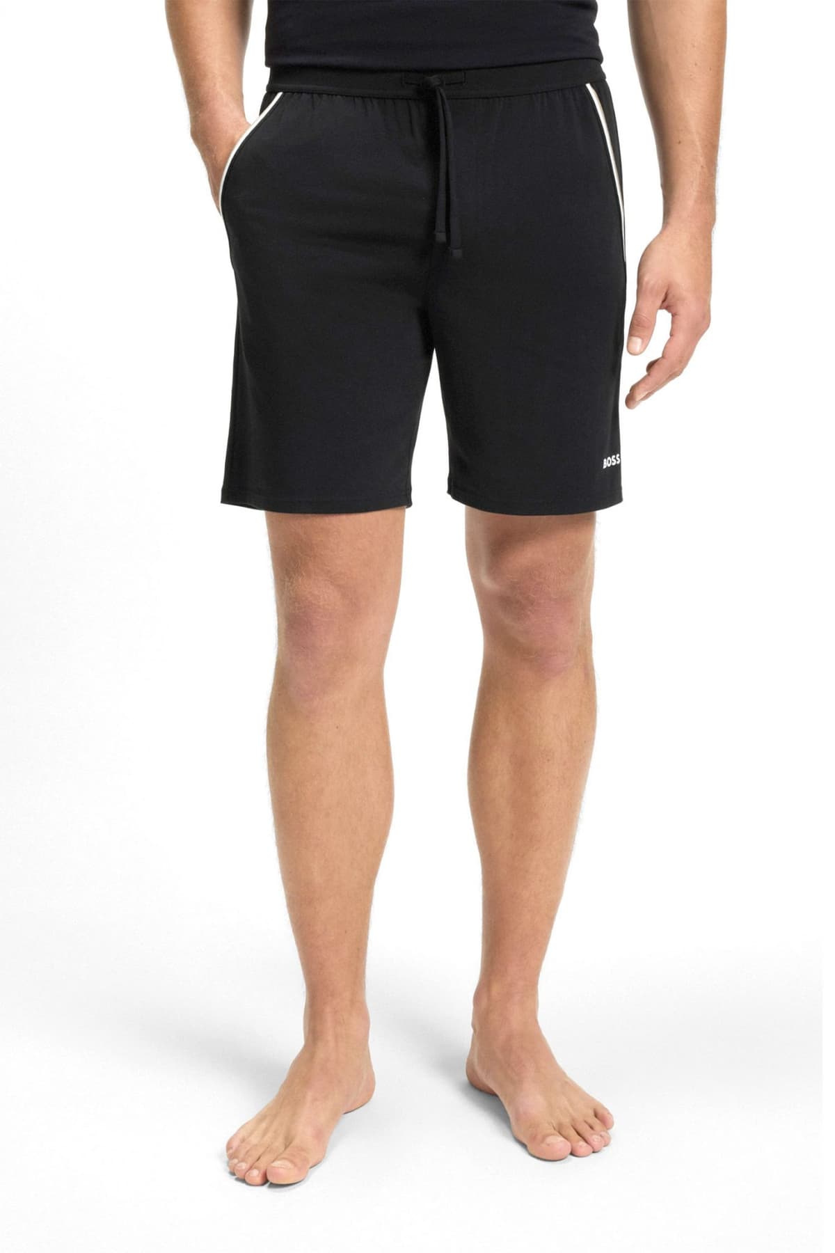 BOSS HOMEWEAR ΒΕΡΜΟΥΔΑ UNIQUE SHORTS CW ΜΑΥΡΟ
