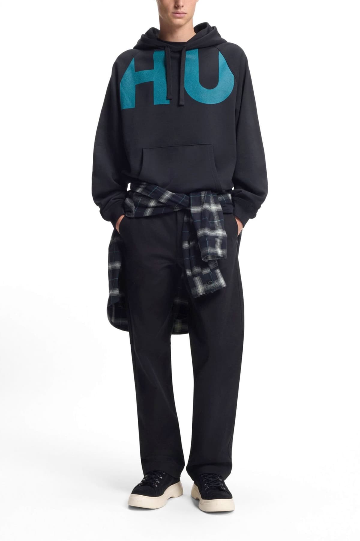 HUGO BLUE ΠΑΝΤΕΛΟΝΙ CHINO ZARIK253 ΜΑΥΡΟ