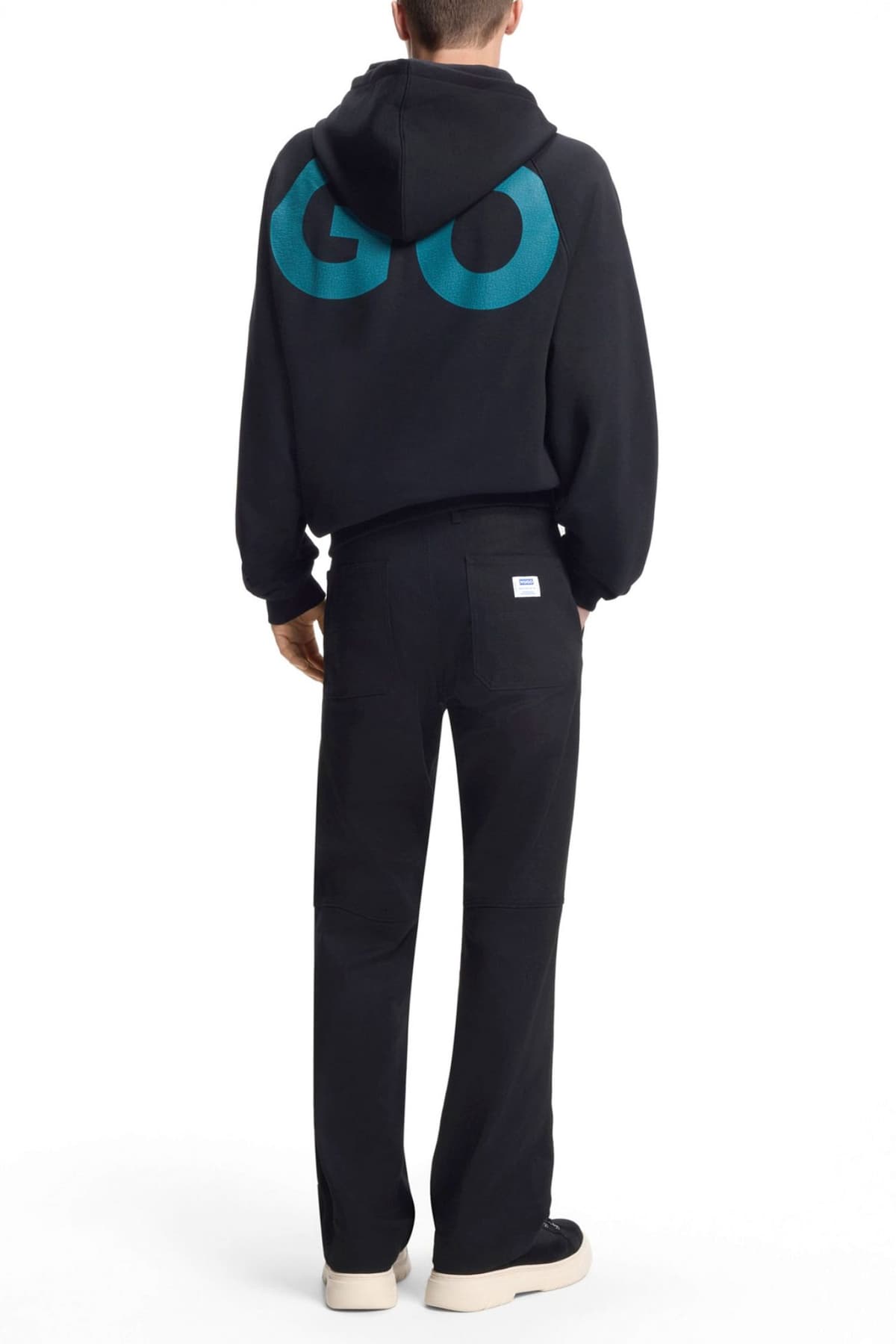 HUGO BLUE ΠΑΝΤΕΛΟΝΙ CHINO ZARIK253 ΜΑΥΡΟ