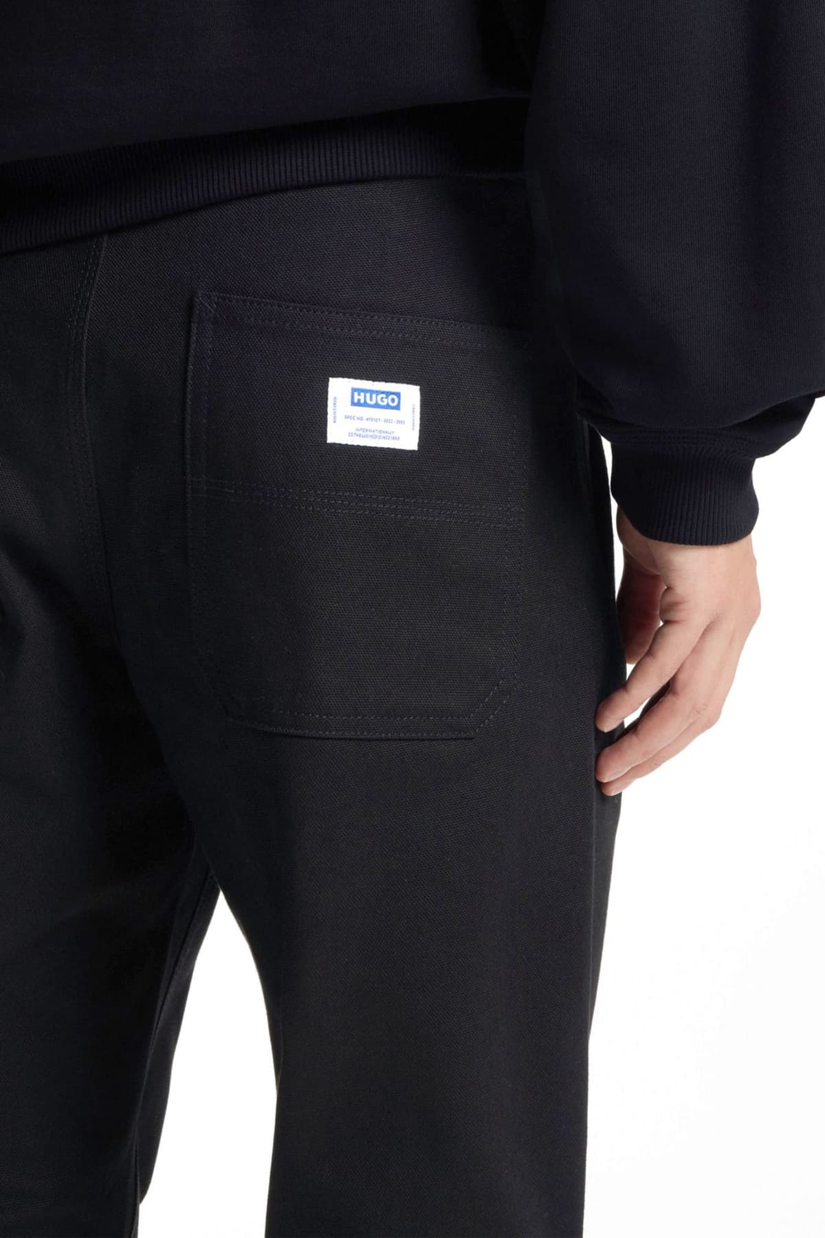 HUGO BLUE ΠΑΝΤΕΛΟΝΙ CHINO ZARIK253 ΜΑΥΡΟ