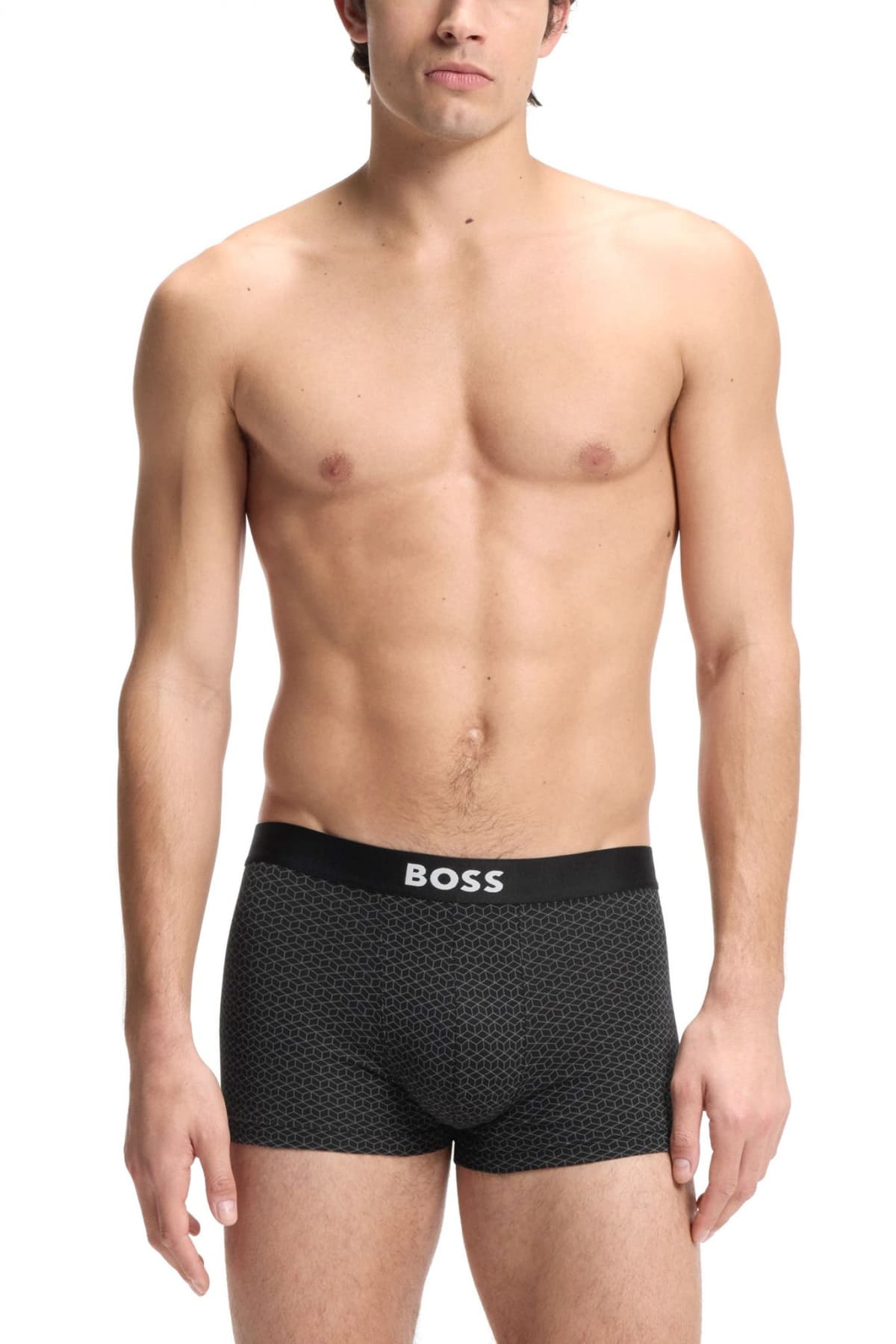 BOSS ΕΣΩΡΟΥΧΟ 3P TRUNK BOSS ONE D ΜΑΥΡΟ-ΓΚΡΙ