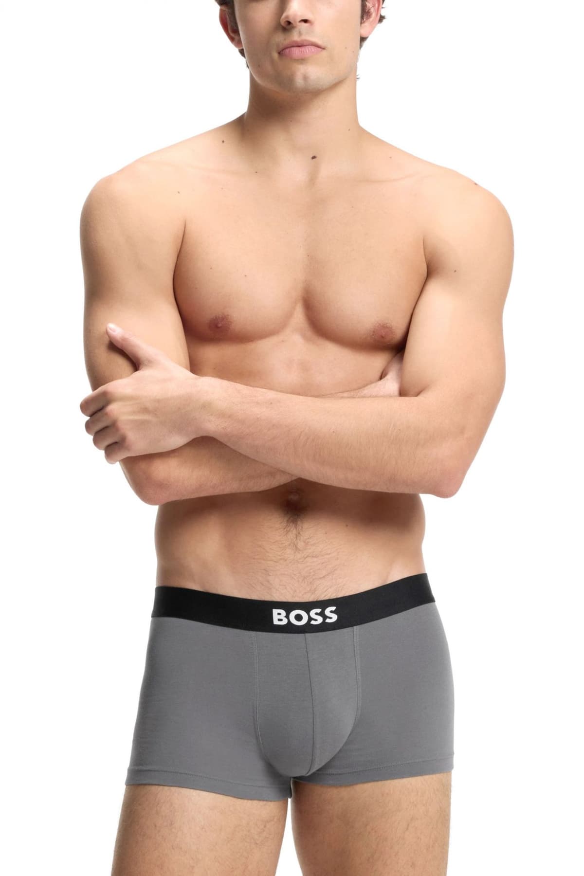 BOSS ΕΣΩΡΟΥΧΟ 3P TRUNK BOSS ONE D ΜΑΥΡΟ-ΓΚΡΙ