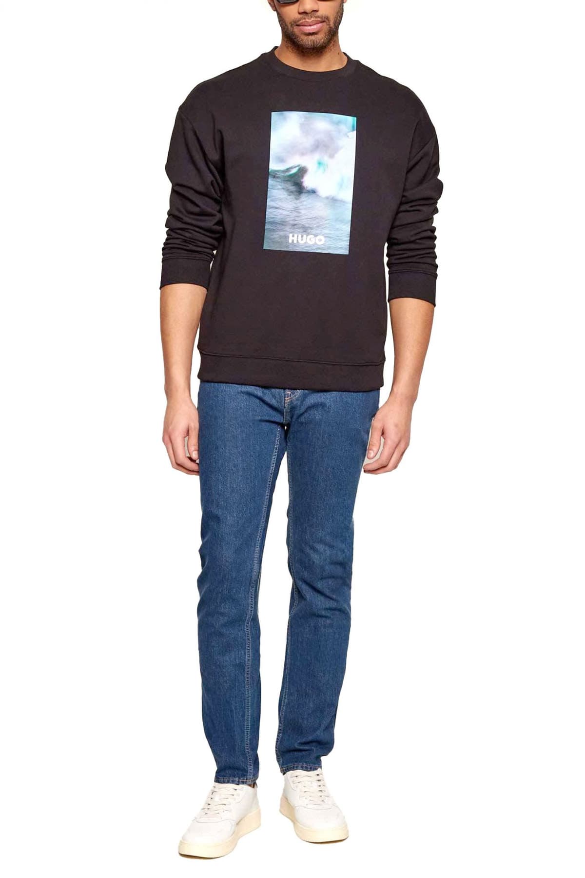 HUGO BLUE ΠΑΝΤΕΛΟΝΙ JEANS ASH SLIM FIT ΜΠΛΕ