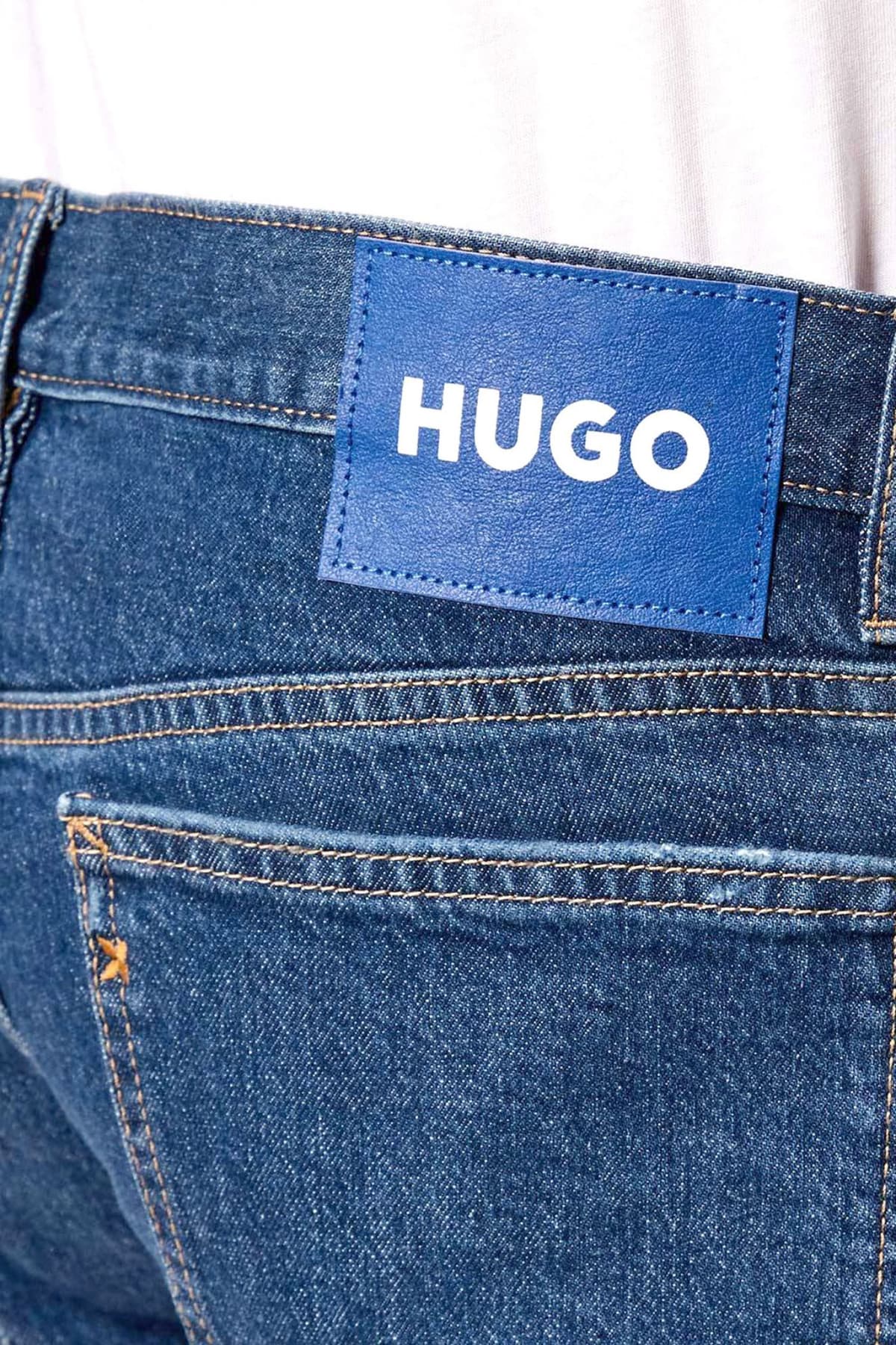 HUGO BLUE ΠΑΝΤΕΛΟΝΙ JEANS ASH SLIM FIT ΜΠΛΕ