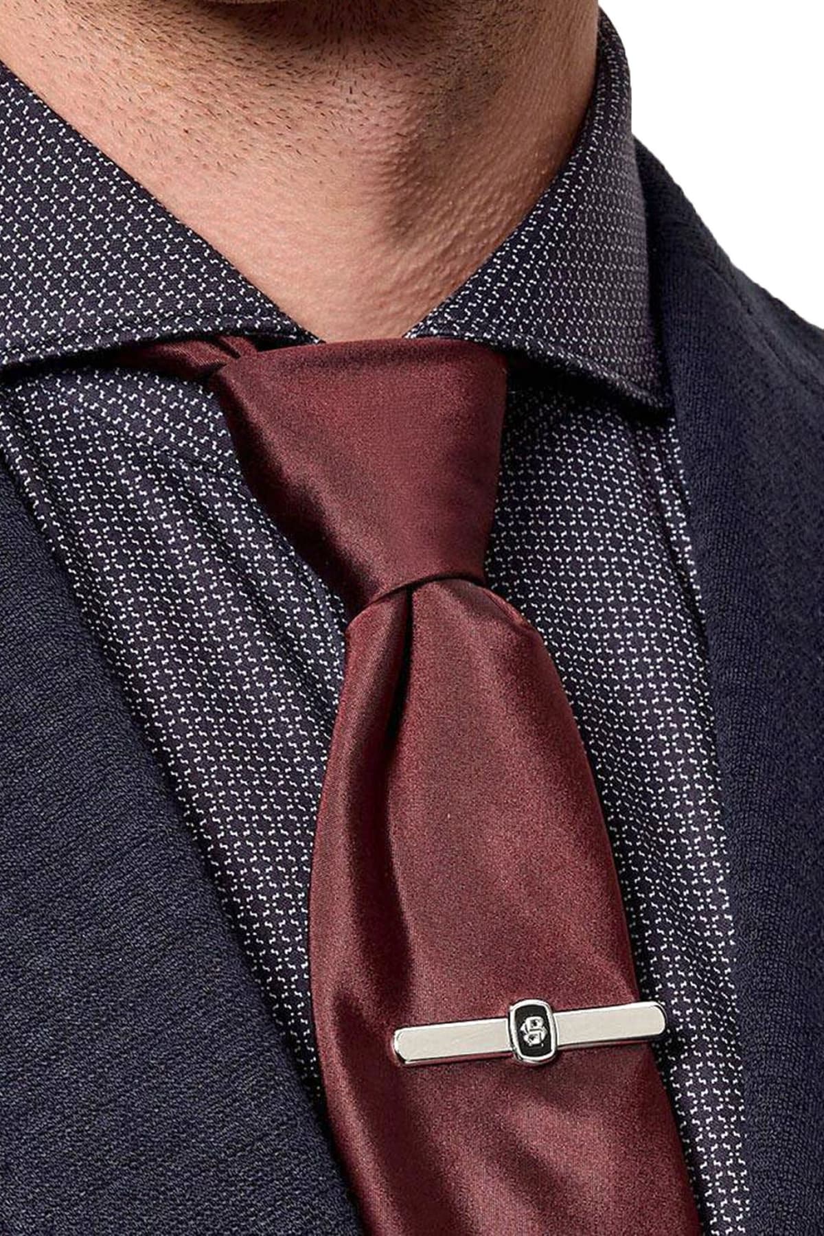 BOSS ΚΛΙΠ ΓΡΑΒΑΤΑΣ B-CASINGINSERTBB-TIE ΜΑΥΡΟ