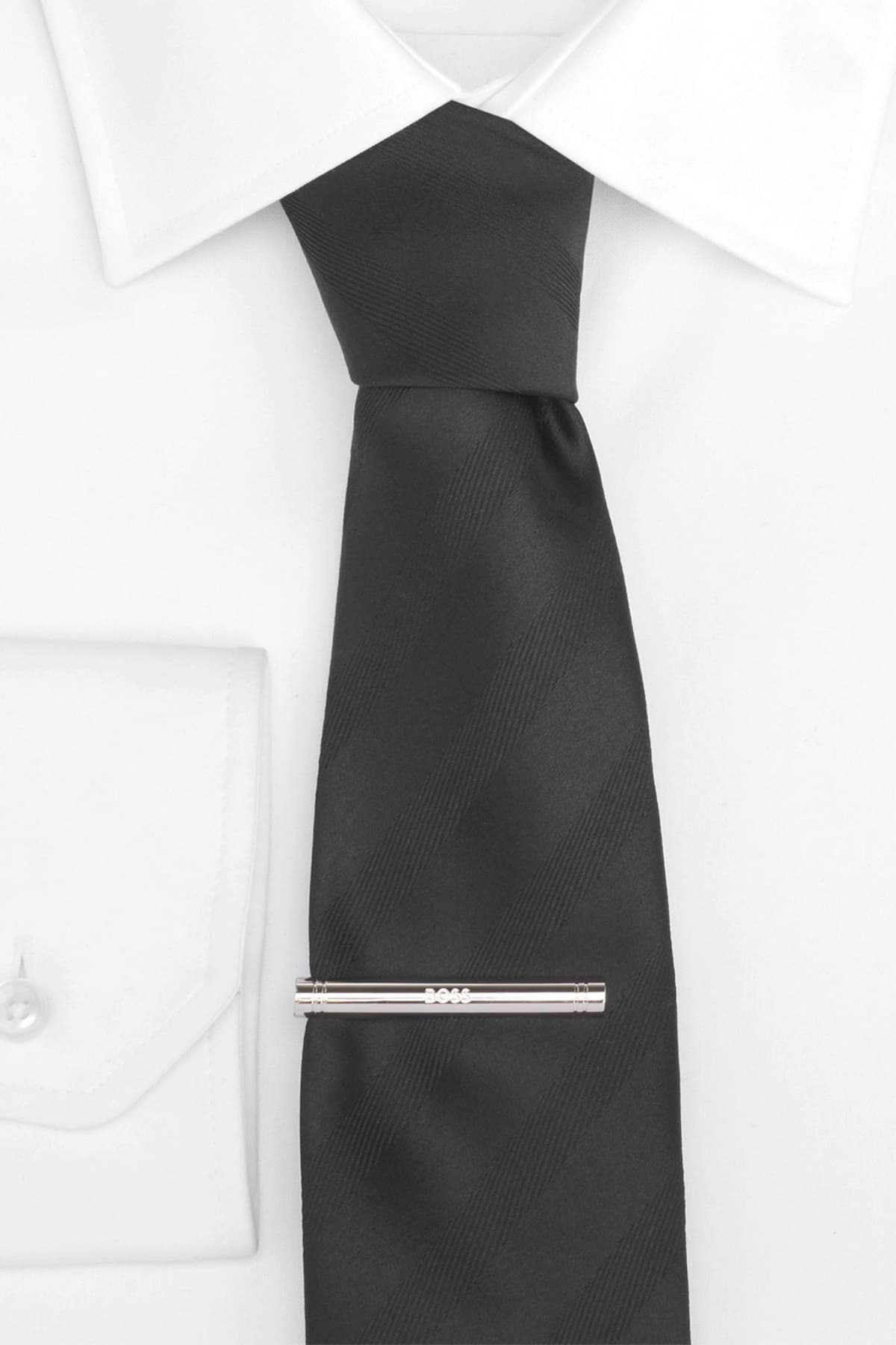 BOSS ΣΕΤ ΜΑΝΙΚΕΤΟΚΟΥΜΠΑ ΚΛΙΠ ΓΡΑΒΑΤΑΣ B-LOGO2SET-TIE ΑΣΗΜΙ