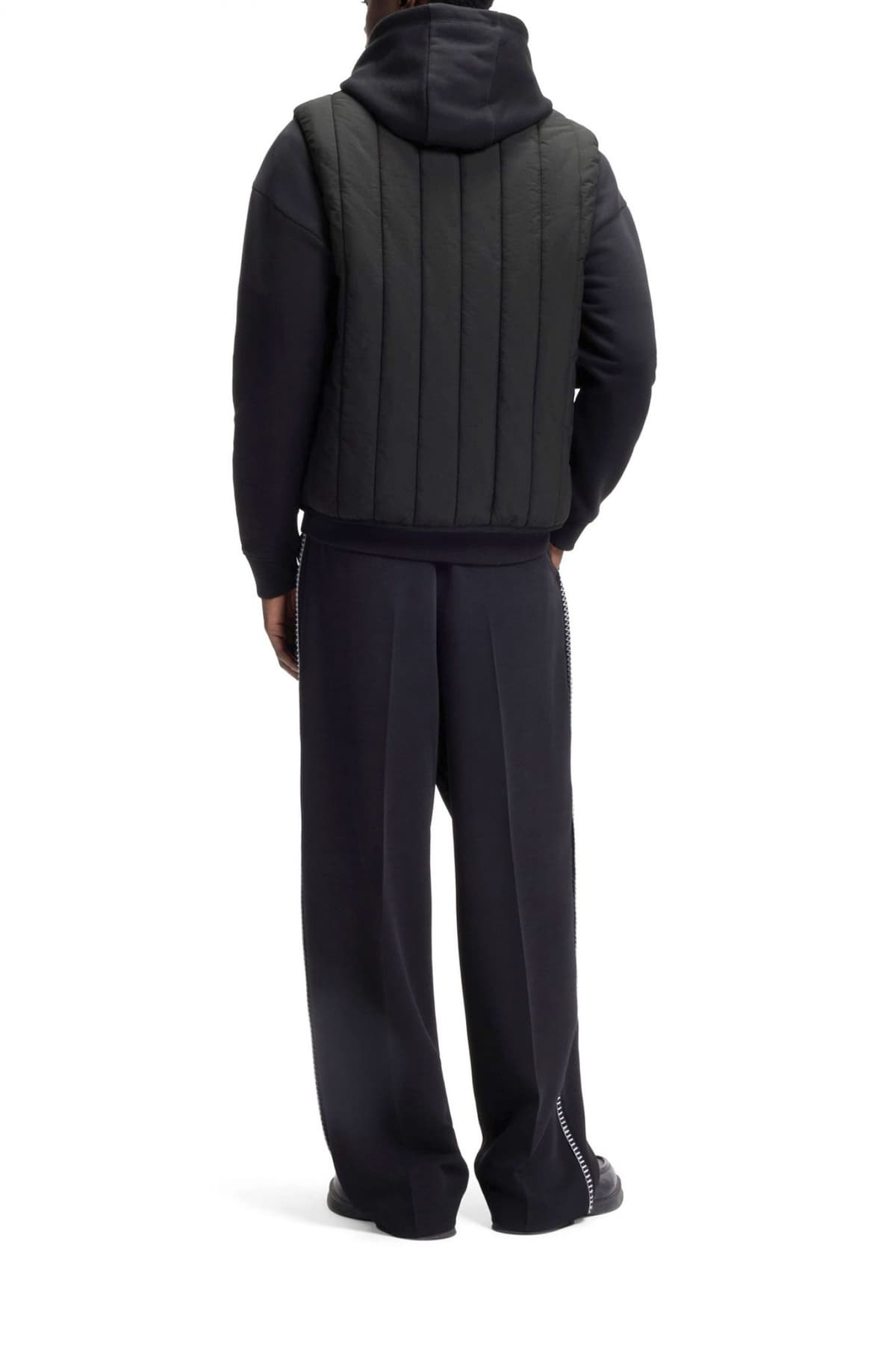 HUGO ΑΜΑΝΙΚΟ BRENO2611 LOGO ΜΑΥΡΟ