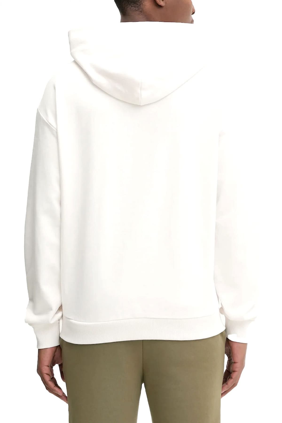 HUGO ΦΟΥΤΕΡ HOODIE DANOHOOD LOGO ΛΕΥΚΟ