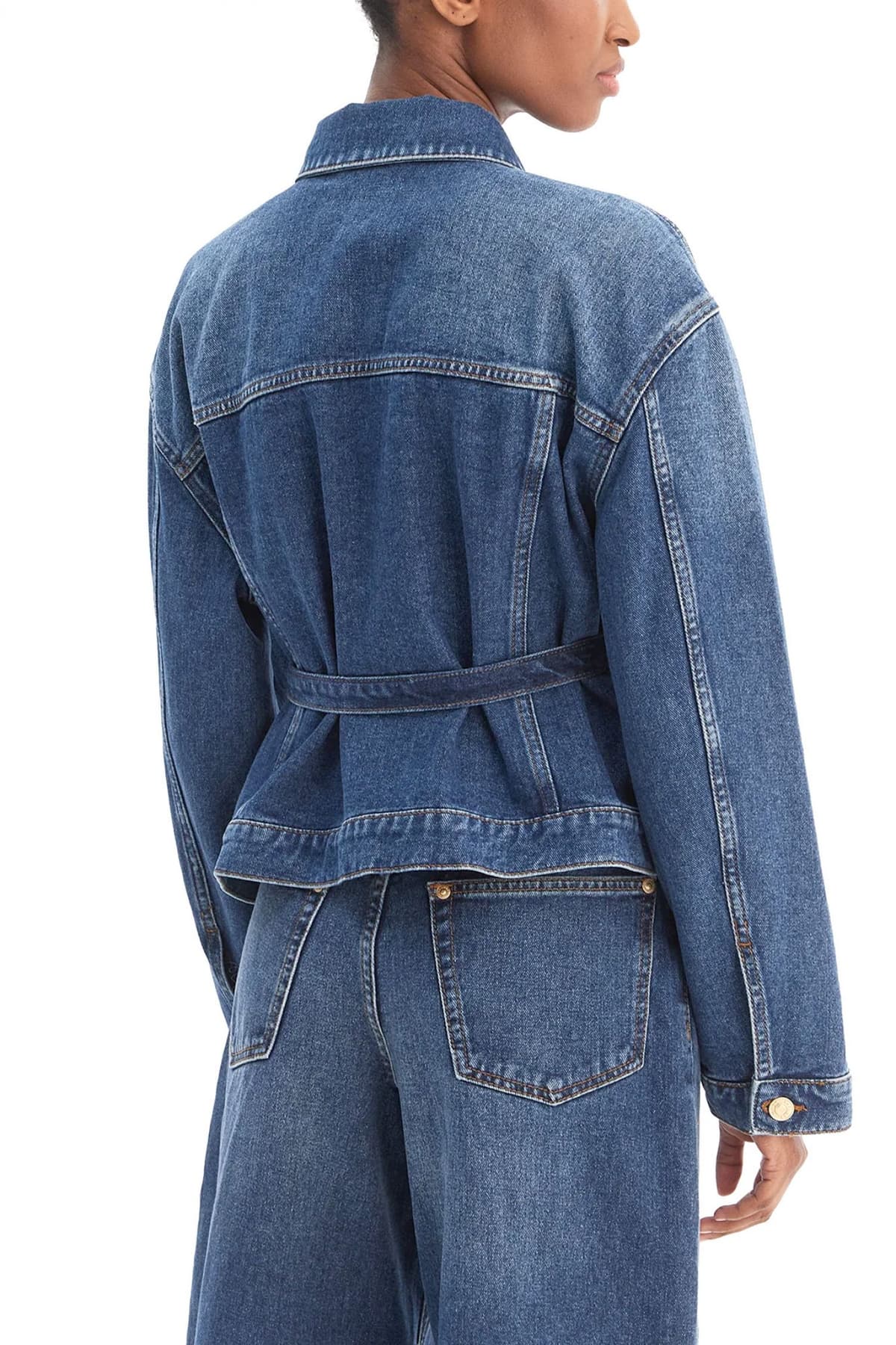 HUGO ΜΠΟΥΦΑΝ DENIM GIZIE ΑΠΟΣΠΩΜΕΝΗ ΖΩΝΗ ΜΠΛΕ