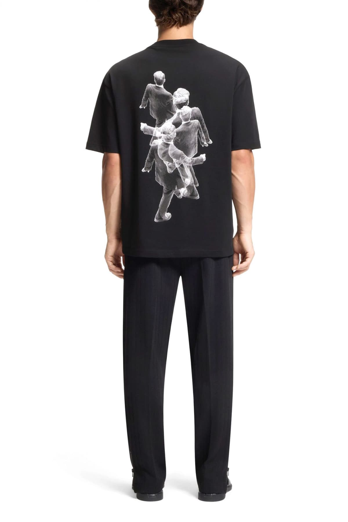 HUGO T-SHIRT DOLLO LOGO ΜΑΥΡΟ