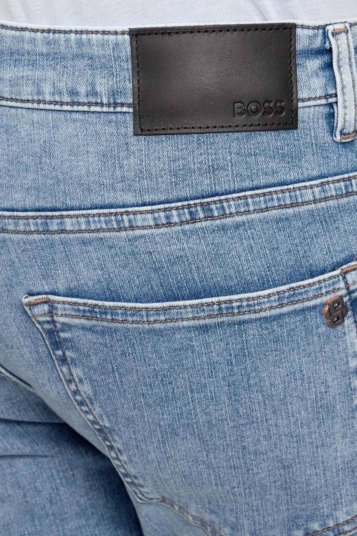 BOSS CASUAL ΠΑΝΤΕΛΟΝΙ JEANS DELAWARE BO S.ECRET SLIM FIT ΓΑΛΑΖΙΟ