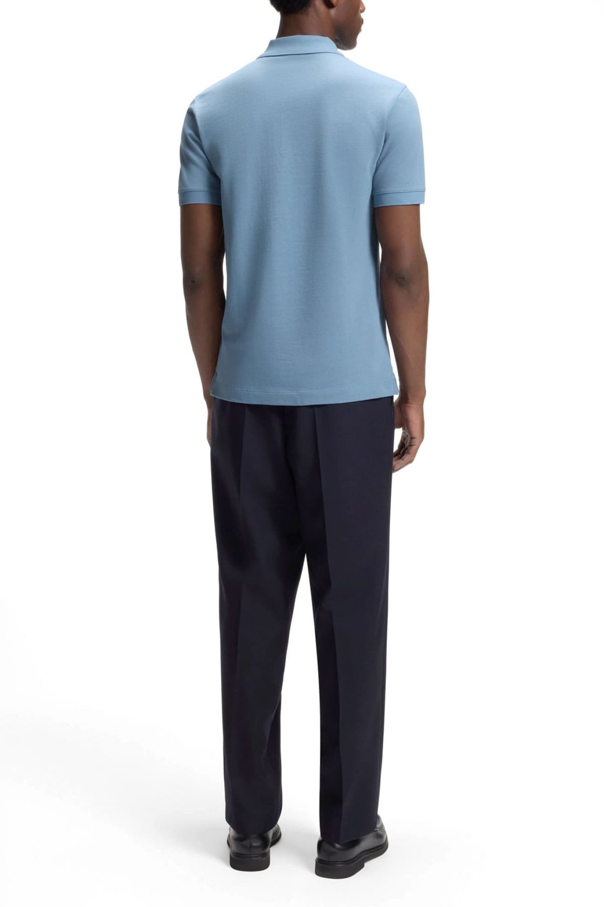 BOSS POLO REGULAR FIT PALLAS ΓΑΛΑΖΙΟ