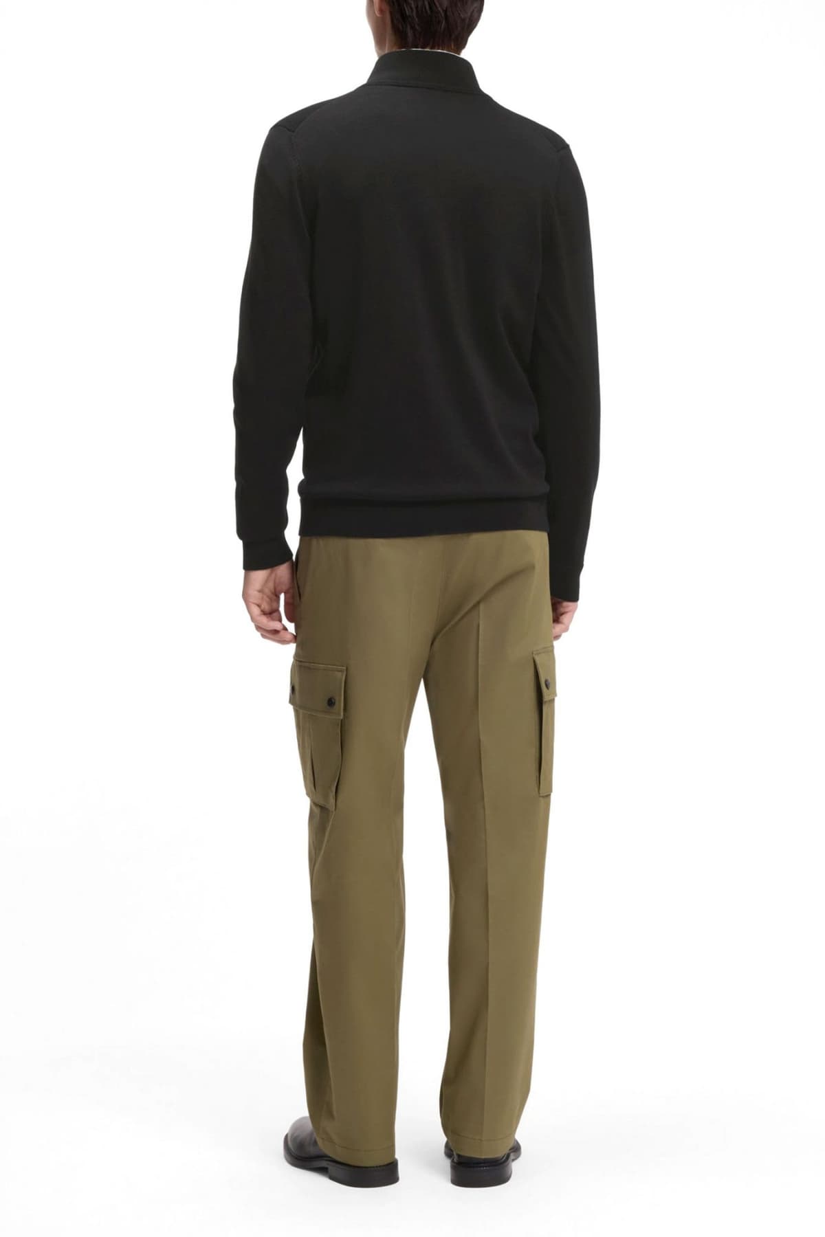 HUGO ΠΛΕΚΤΟ FULLZIP SAN JACOMO-C LOGO ΜΑΥΡΟ