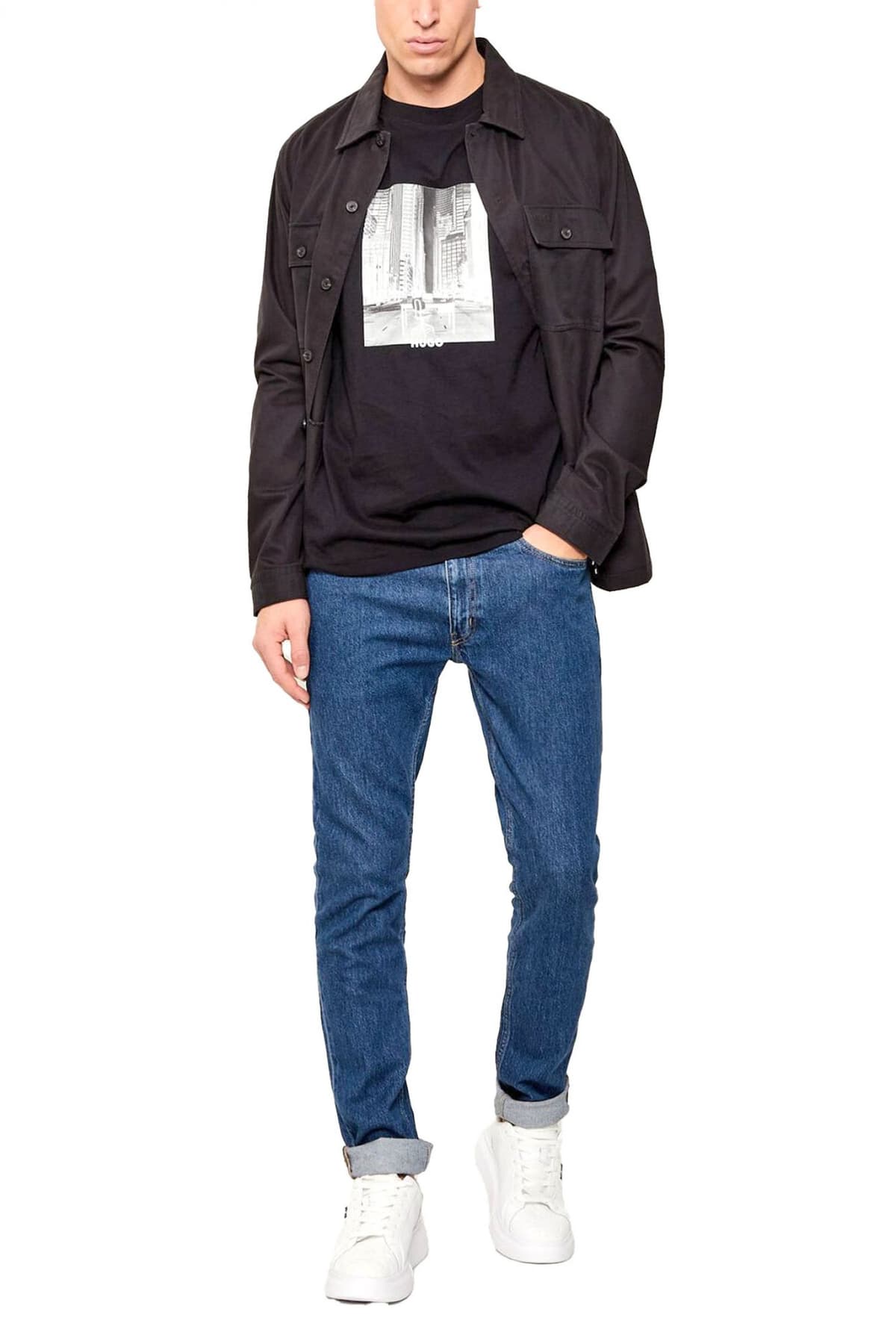 Men's T-Shirts Hugo Black