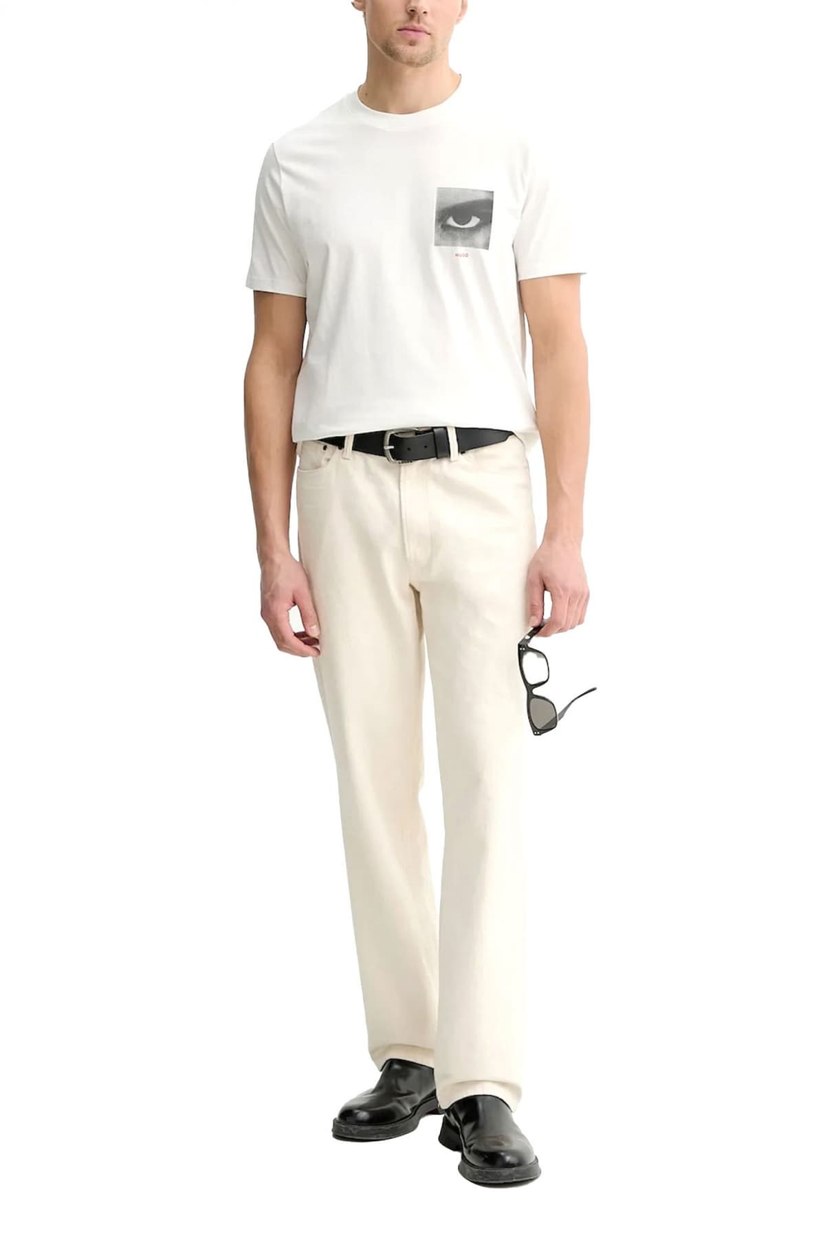 Men's T-Shirts Hugo Ecru