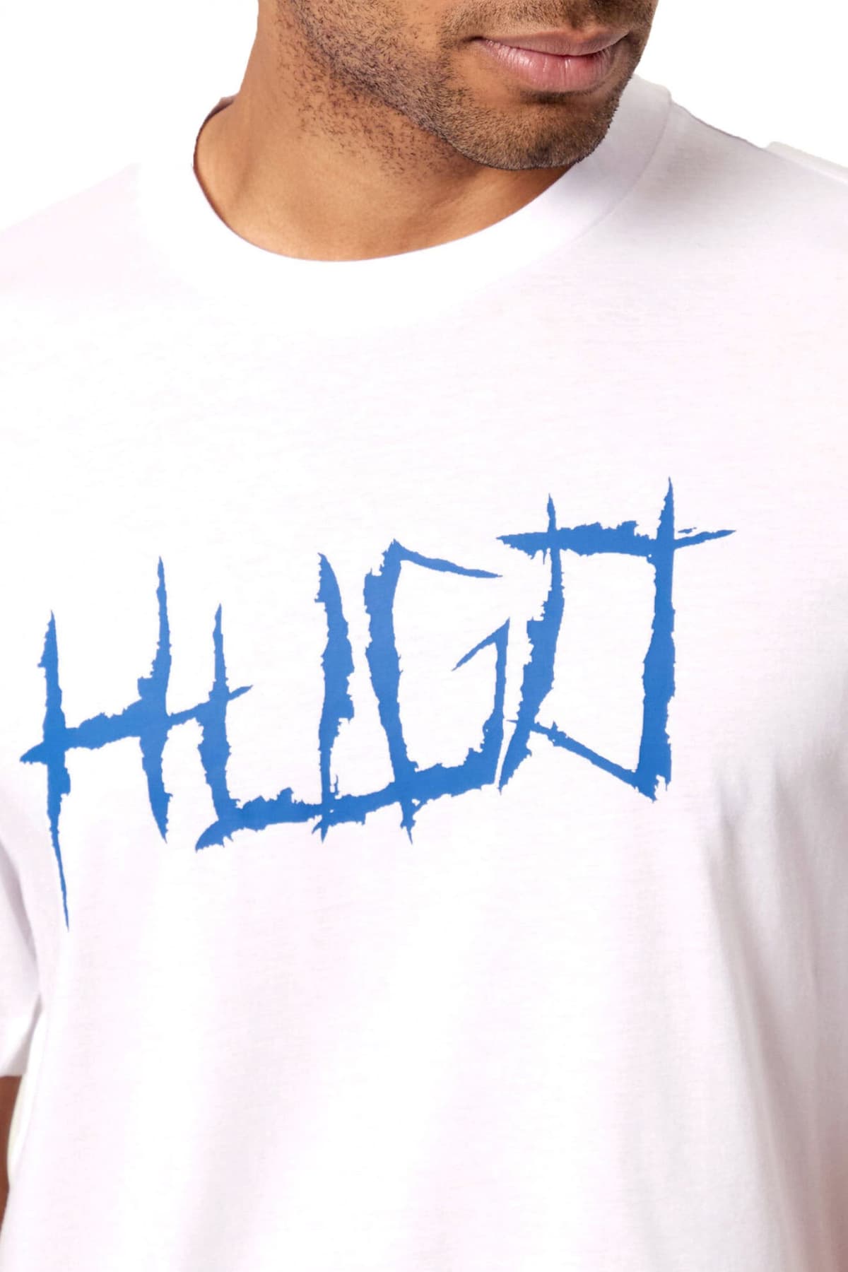 HUGO BLUE T-SHIRT NAMERIX ΛΕΥΚΟ