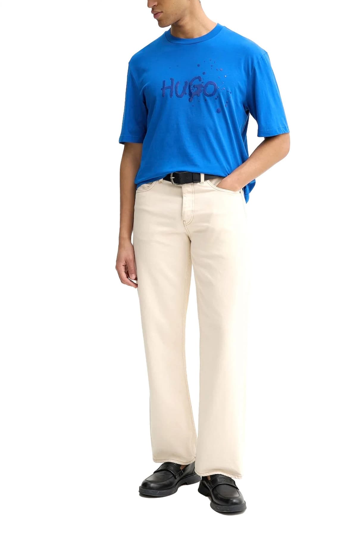 HUGO BLUE T-SHIRT NEROFIX ΡΟΥΑ ΜΠΛΕ