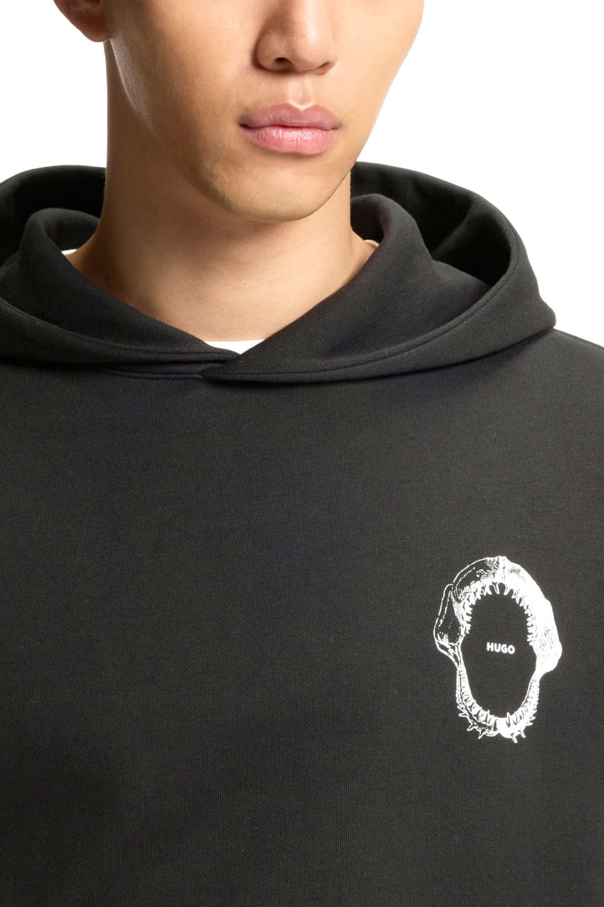 HUGO BLUE ΦΟΥΤΕΡ HOODIE NOUTILEΧ ΜΑΥΡΟ