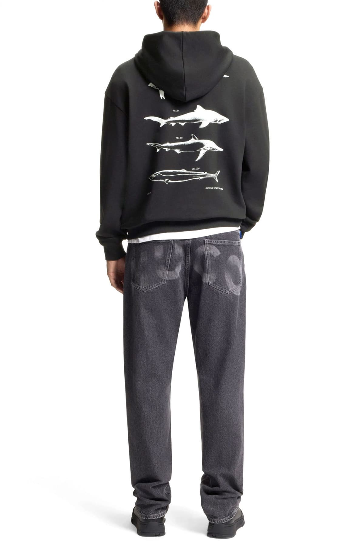 HUGO BLUE ΦΟΥΤΕΡ HOODIE NOUTILEΧ ΜΑΥΡΟ