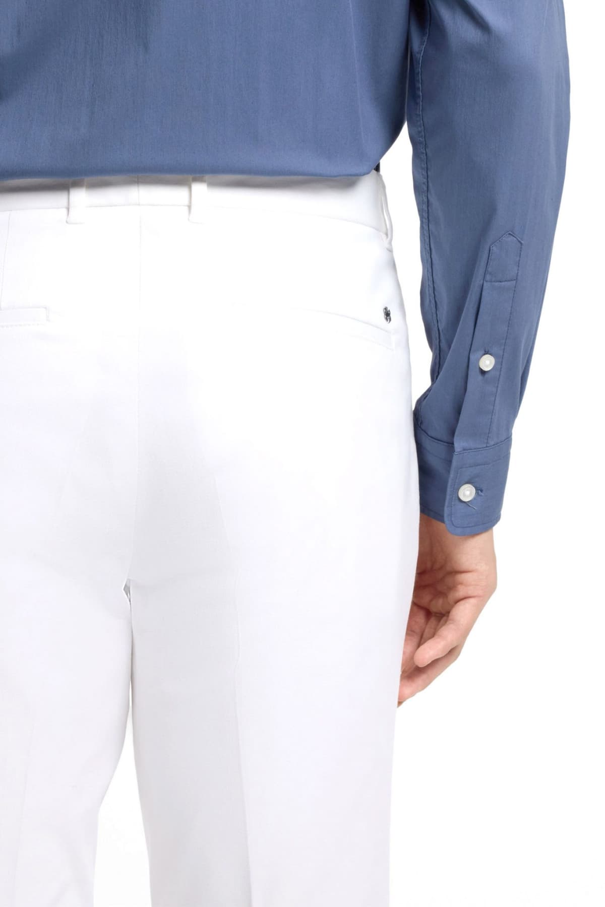 BOSS ΠΑΝΤΕΛΟΝΙ CHINO SLIM FIT C-GENIUS-TU-WG-261F ΛΕΥΚΟ