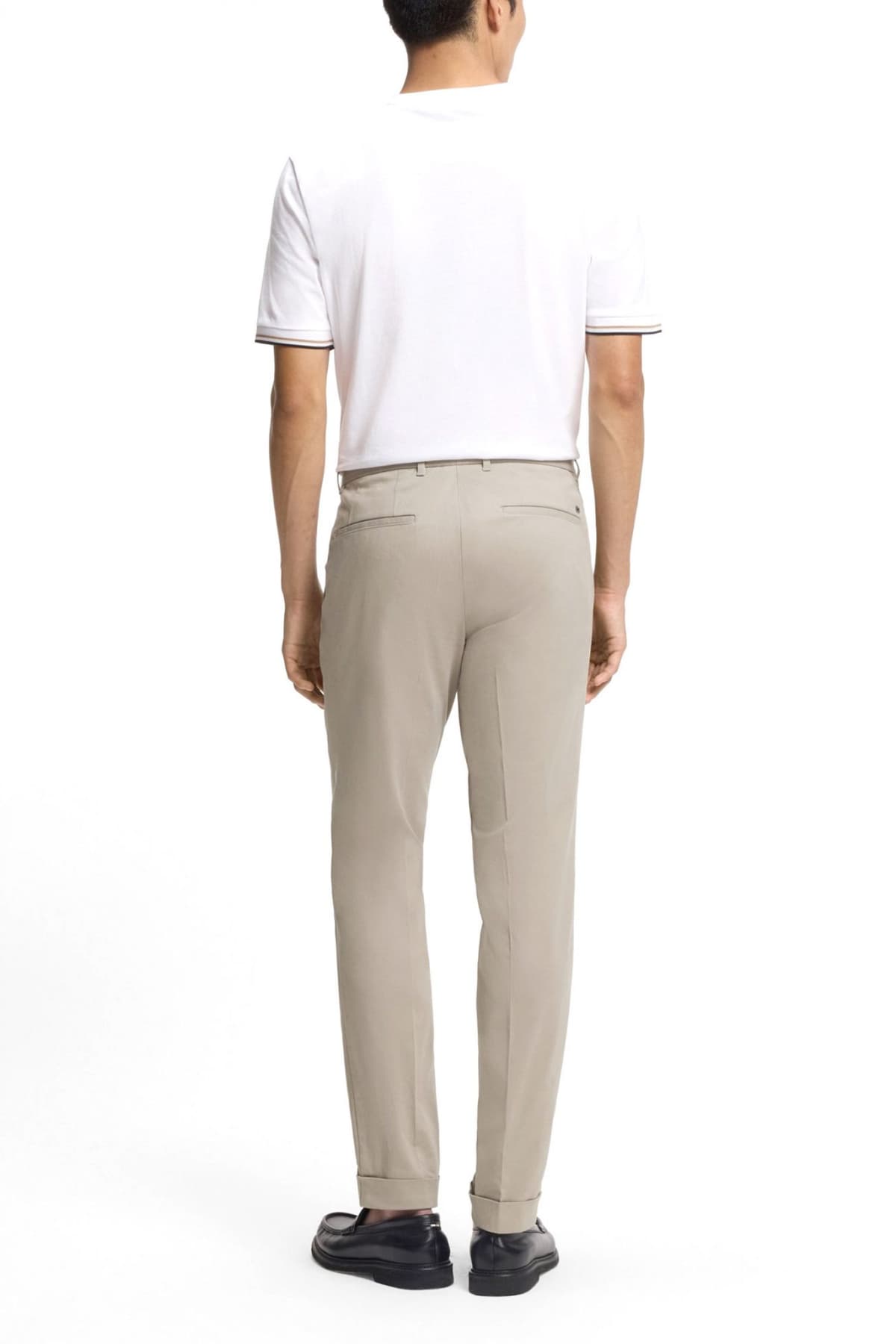 BOSS ΠΑΝΤΕΛΟΝΙ CHINO SLIM FIT C-GENIUS-TU-WG-261F ΜΠΕΖ