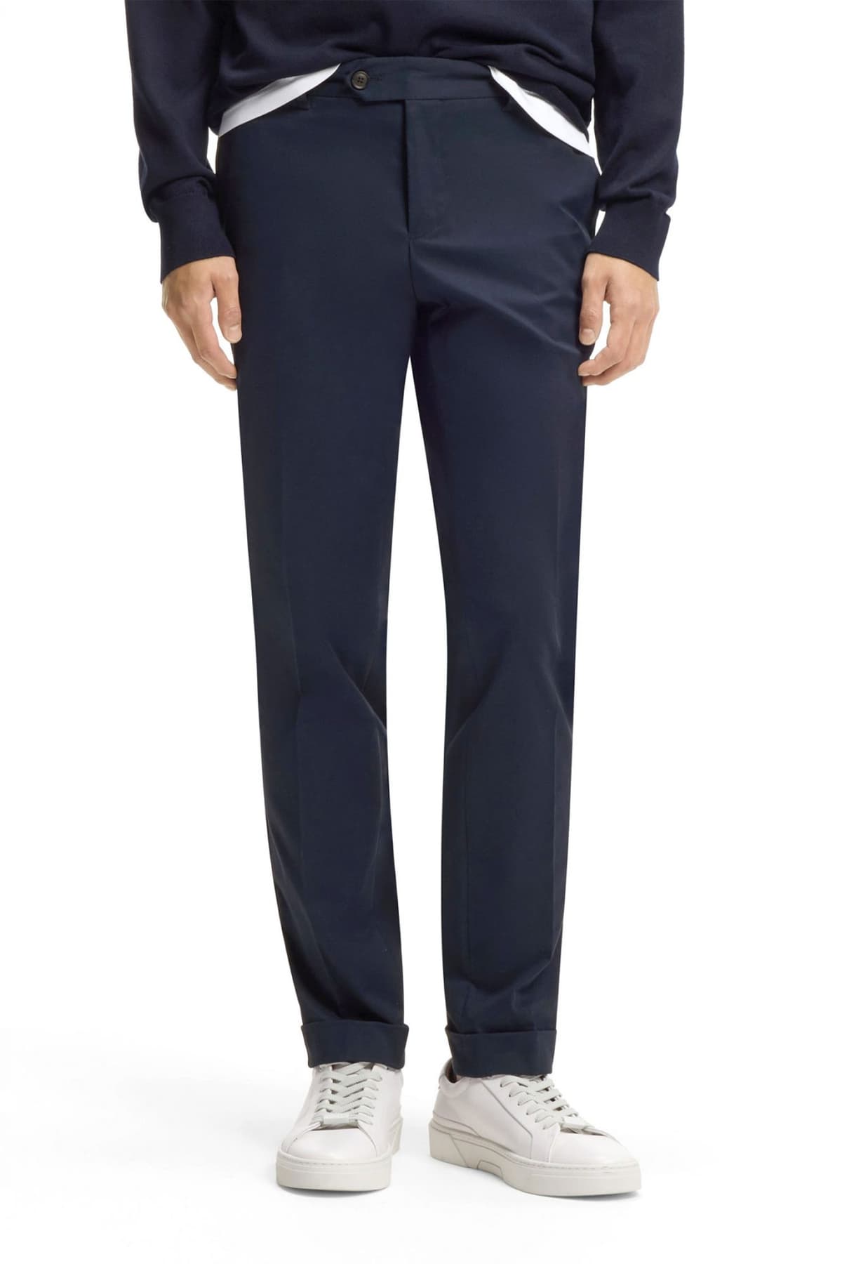 BOSS ΠΑΝΤΕΛΟΝΙ CHINO SLIM FIT C-GENIUS-TU-WG-261F ΜΠΛΕ