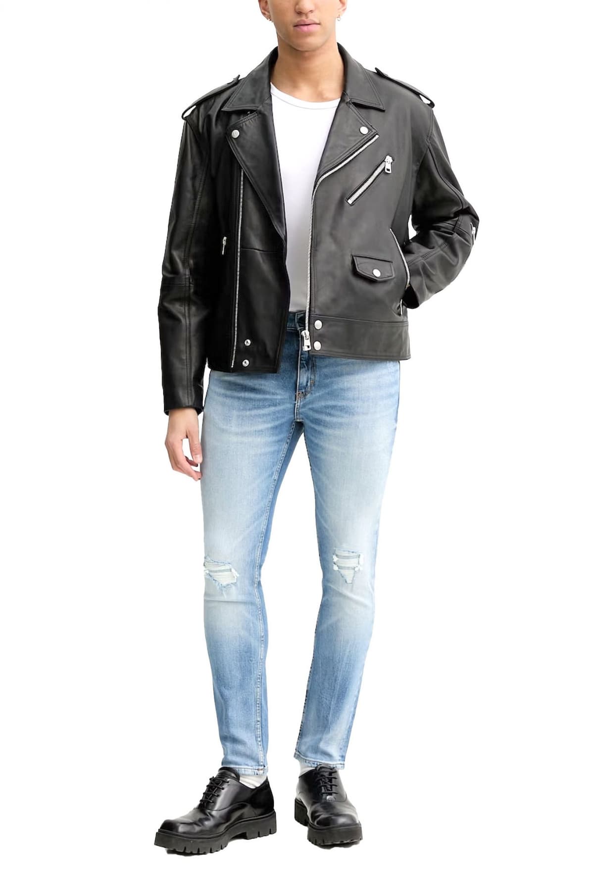 HUGO ΠΑΝΤΕΛΟΝΙ JEANS 734 EXTRA SLIM FIT ΜΠΛΕ