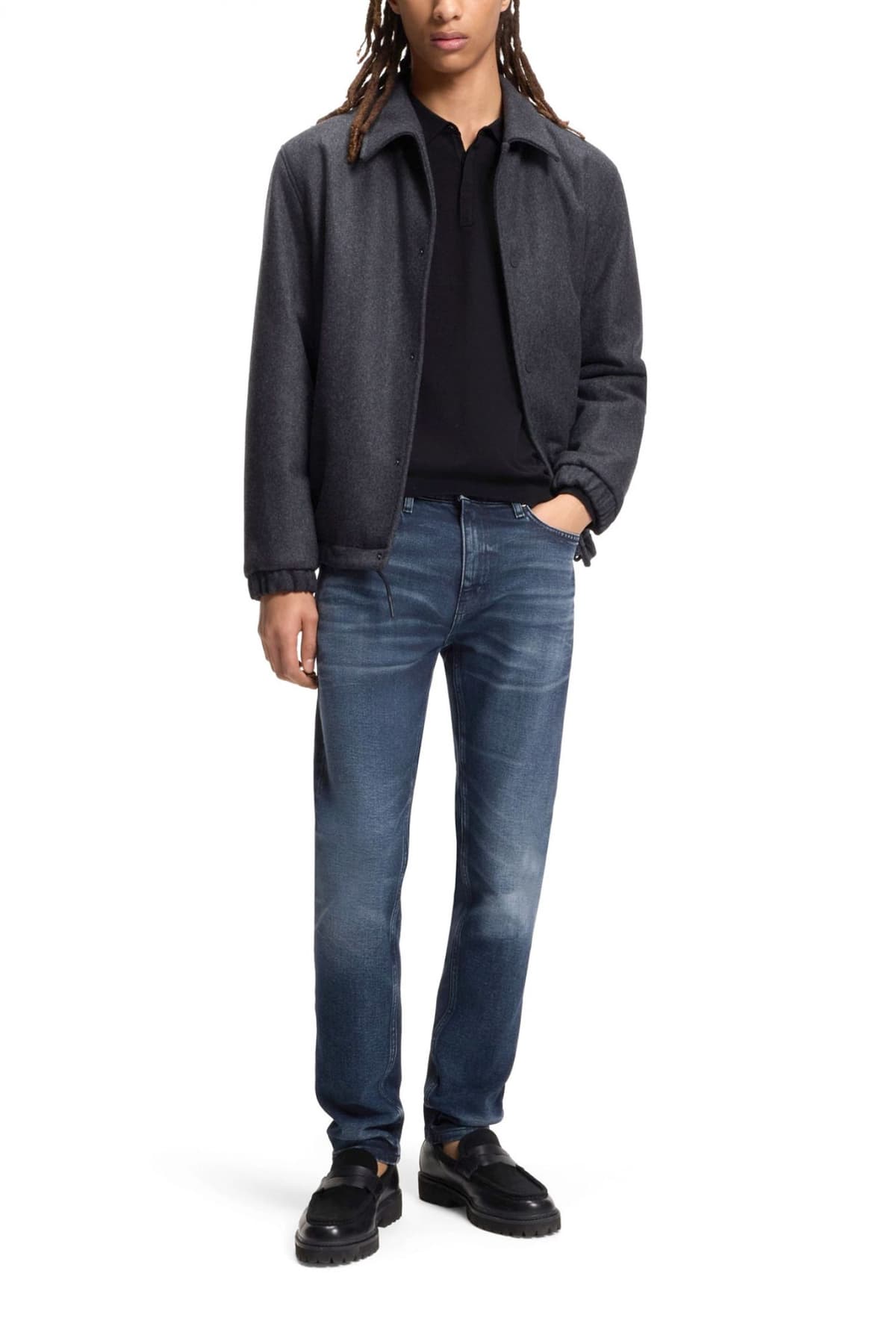 HUGO ΠΑΝΤΕΛΟΝΙ JEANS 734 EXTRA SLIM FIT ΜΠΛΕ