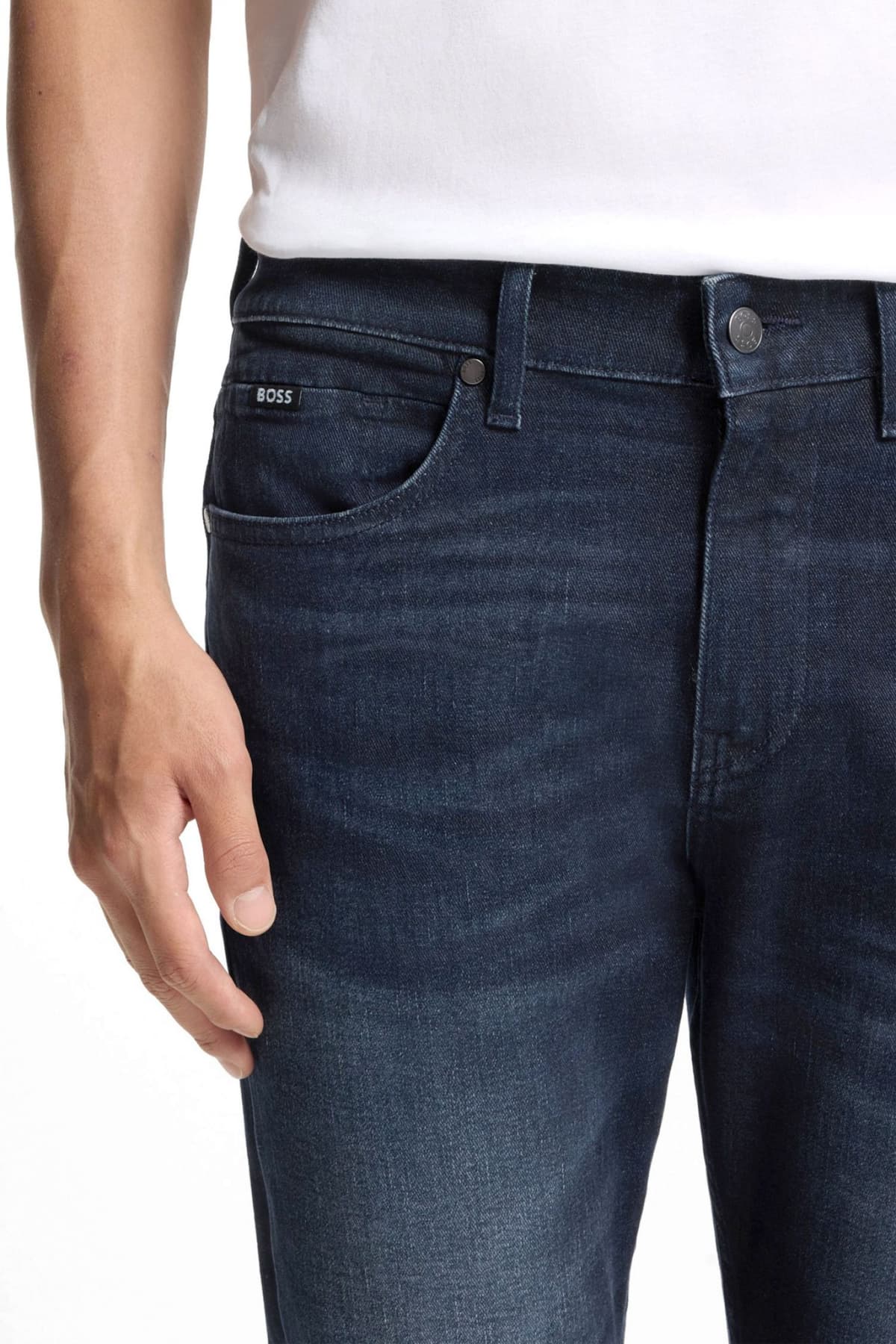 BOSS ΠΑΝΤΕΛΟΝΙ JEANS H-DELAWARE SLIM FIT ΜΠΛΕ