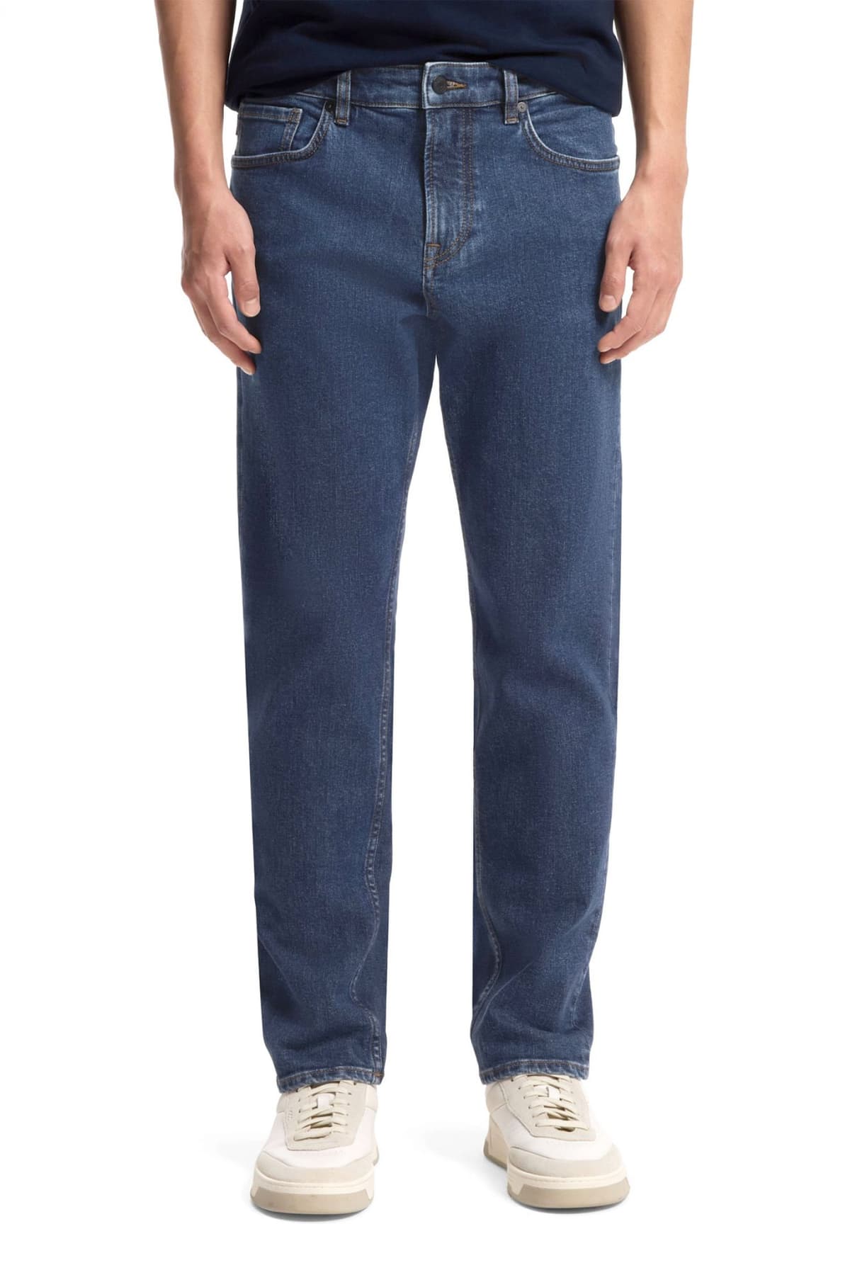 BOSS CASUAL ΠΑΝΤΕΛΟΝΙ JEANS RE MAINE BO FIRST REGULAR FIT ΜΠΛΕ