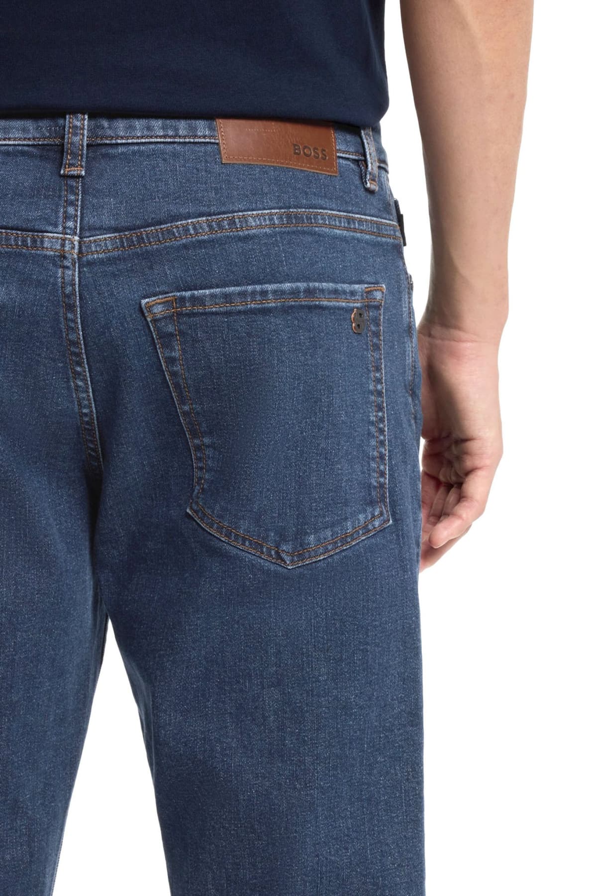 BOSS CASUAL ΠΑΝΤΕΛΟΝΙ JEANS RE MAINE BO FIRST REGULAR FIT ΜΠΛΕ