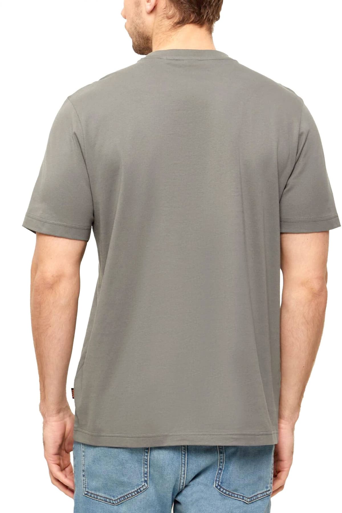 BOSS CASUAL T-SHIRT TE_IMPRINT ΓΚΡΙ