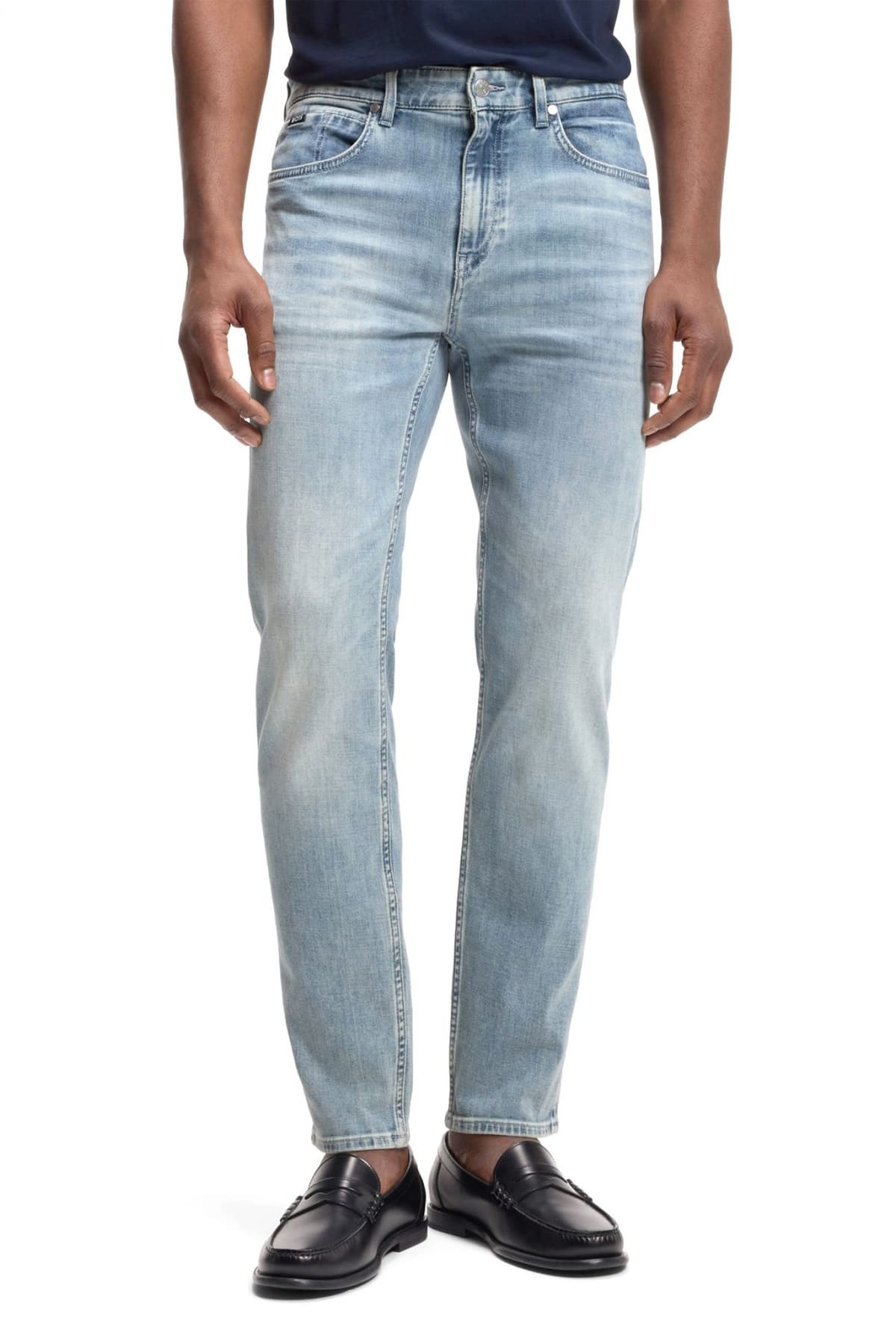 BOSS ΠΑΝΤΕΛΟΝΙ JEANS C-RE MAINE REGULAR FIT ΓΑΛΑΖΙΟ