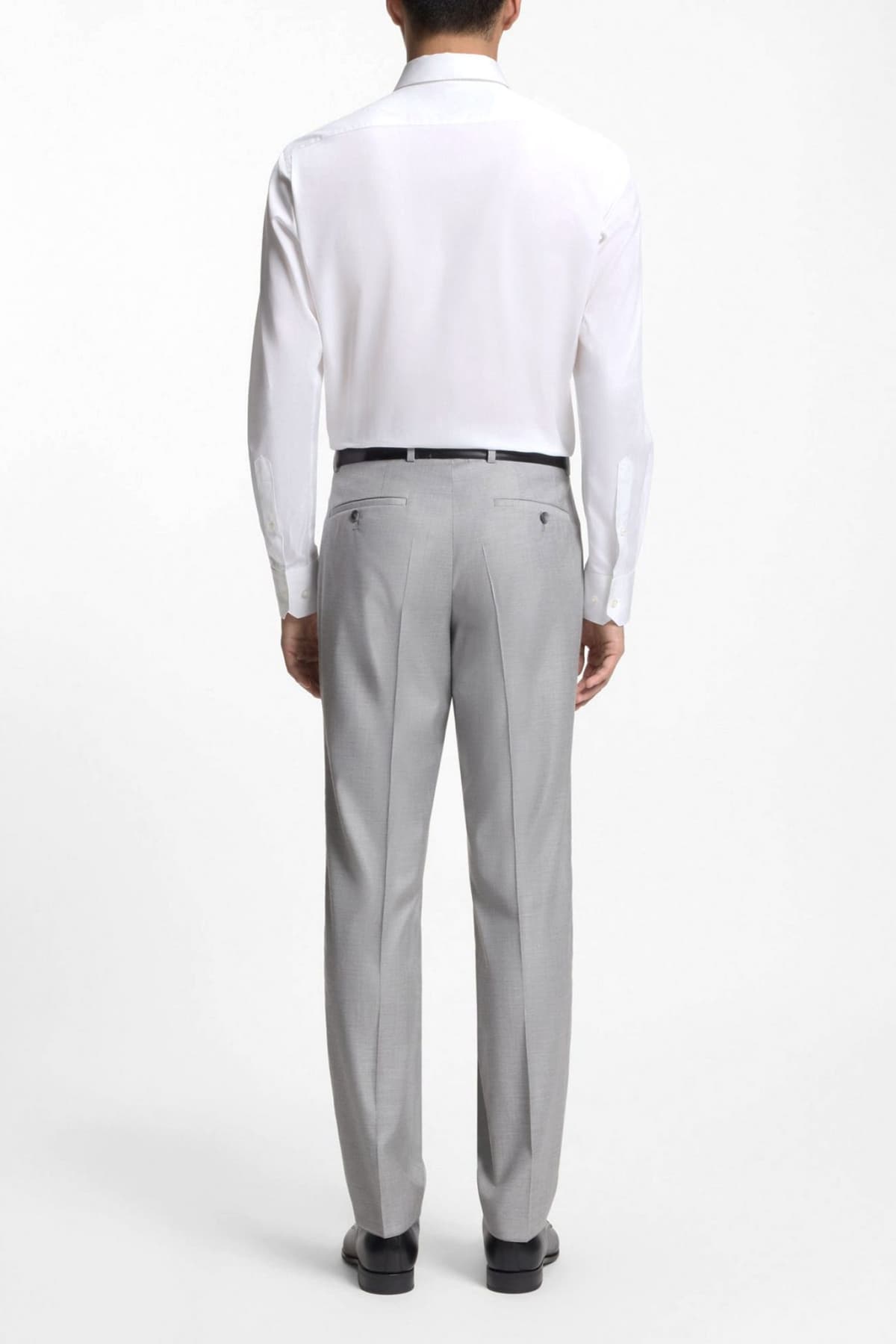 BOSS ΠΟΥΚΑΜΙΣΟ ΜΙΚΡΟΣΧΕΔΙΟ REGULR FIT H-JOE-K-H-261 ΛΕΥΚΟ