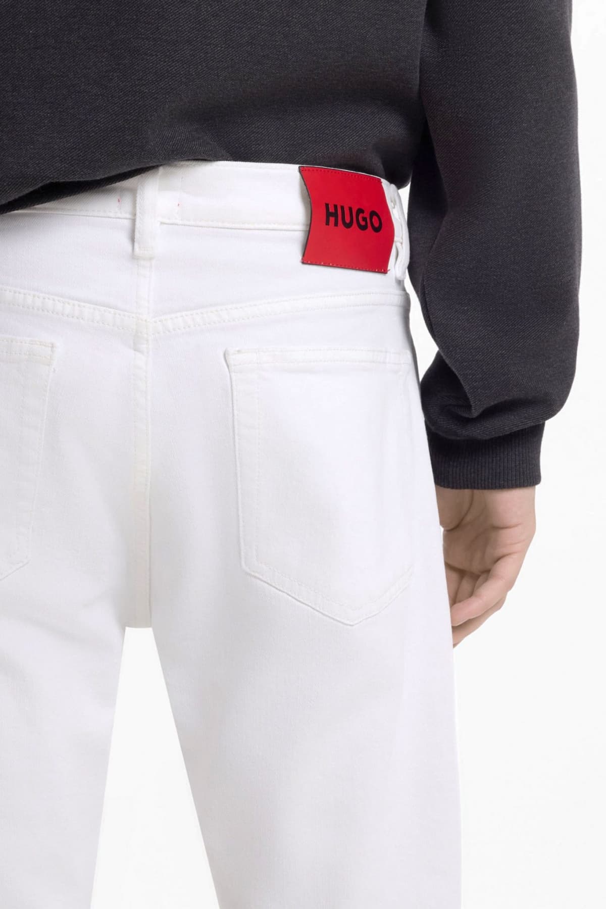 HUGO ΠΑΝΤΕΛΟΝΙ JEANS 708 SLIM FIT ΛΕΥΚΟ