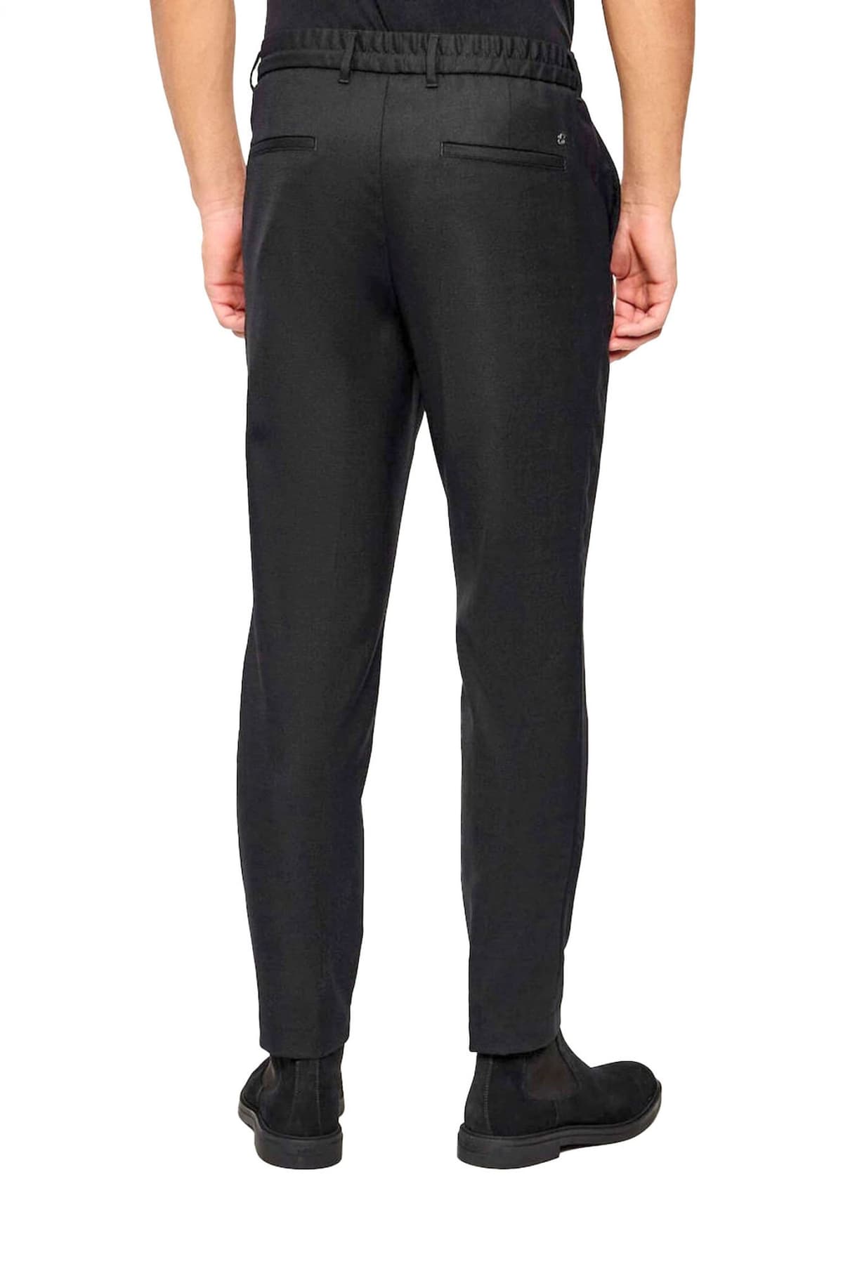 BOSS ΠΑΝΤΕΛΟΝΙ CHINO ΛΑΣΤΙΧΟ ΜΕΣΗ ΚΟΡΔΟΝΙ TAPERED FIT C-PERIN-RDS-WG-261 ΜΑΥΡΟ