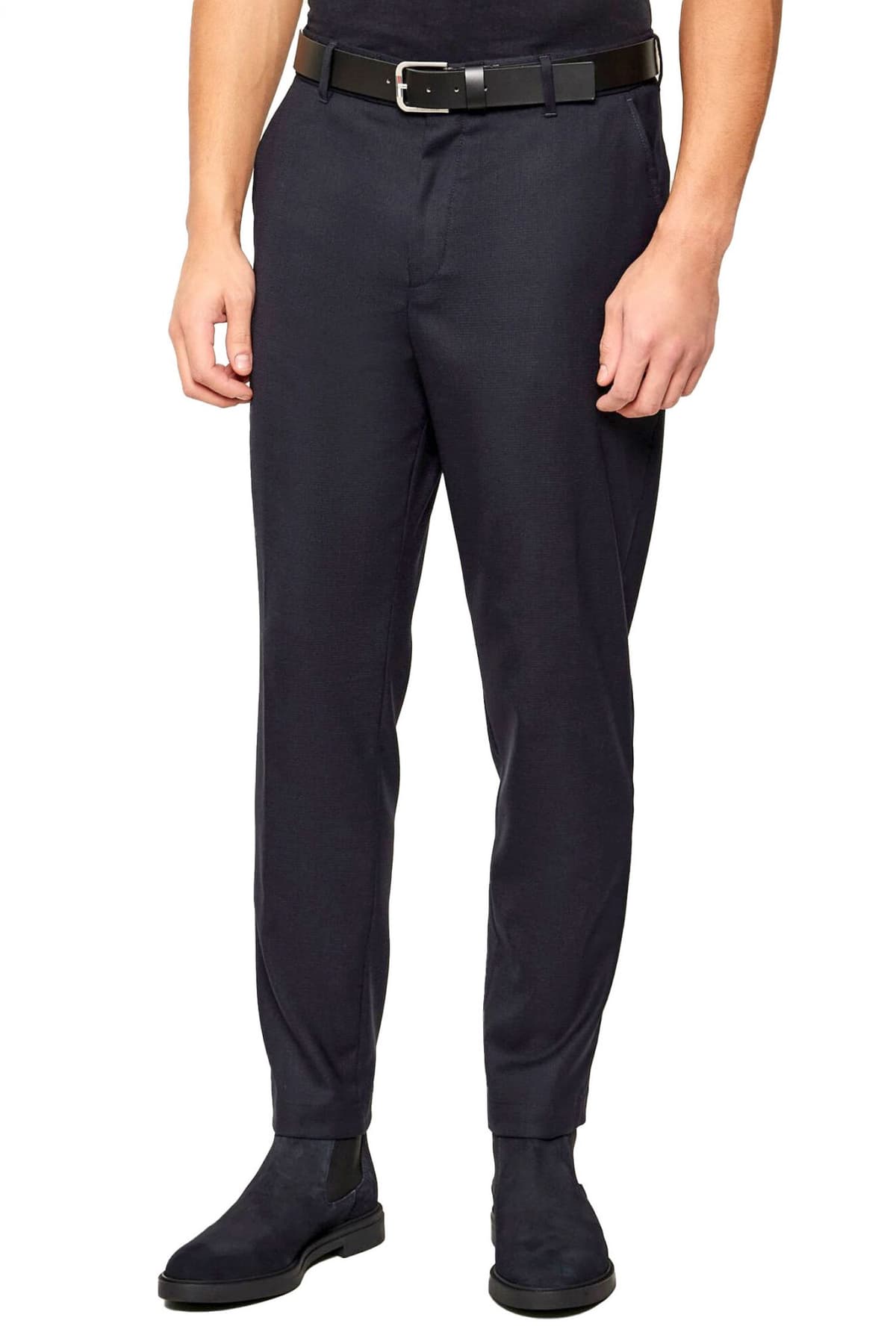 BOSS ΠΑΝΤΕΛΟΝΙ CHINO ΛΑΣΤΙΧΟ ΜΕΣΗ ΚΟΡΔΟΝΙ TAPERED FIT C-PERIN-RDS-WG-261 ΜΠΛΕ