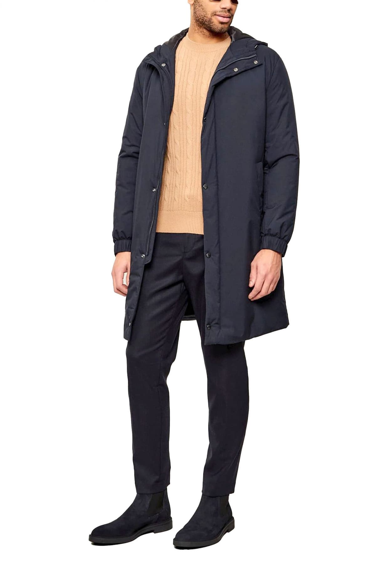 BOSS ΠΑΝΤΕΛΟΝΙ CHINO ΛΑΣΤΙΧΟ ΜΕΣΗ ΚΟΡΔΟΝΙ TAPERED FIT C-PERIN-RDS-WG-261 ΜΠΛΕ