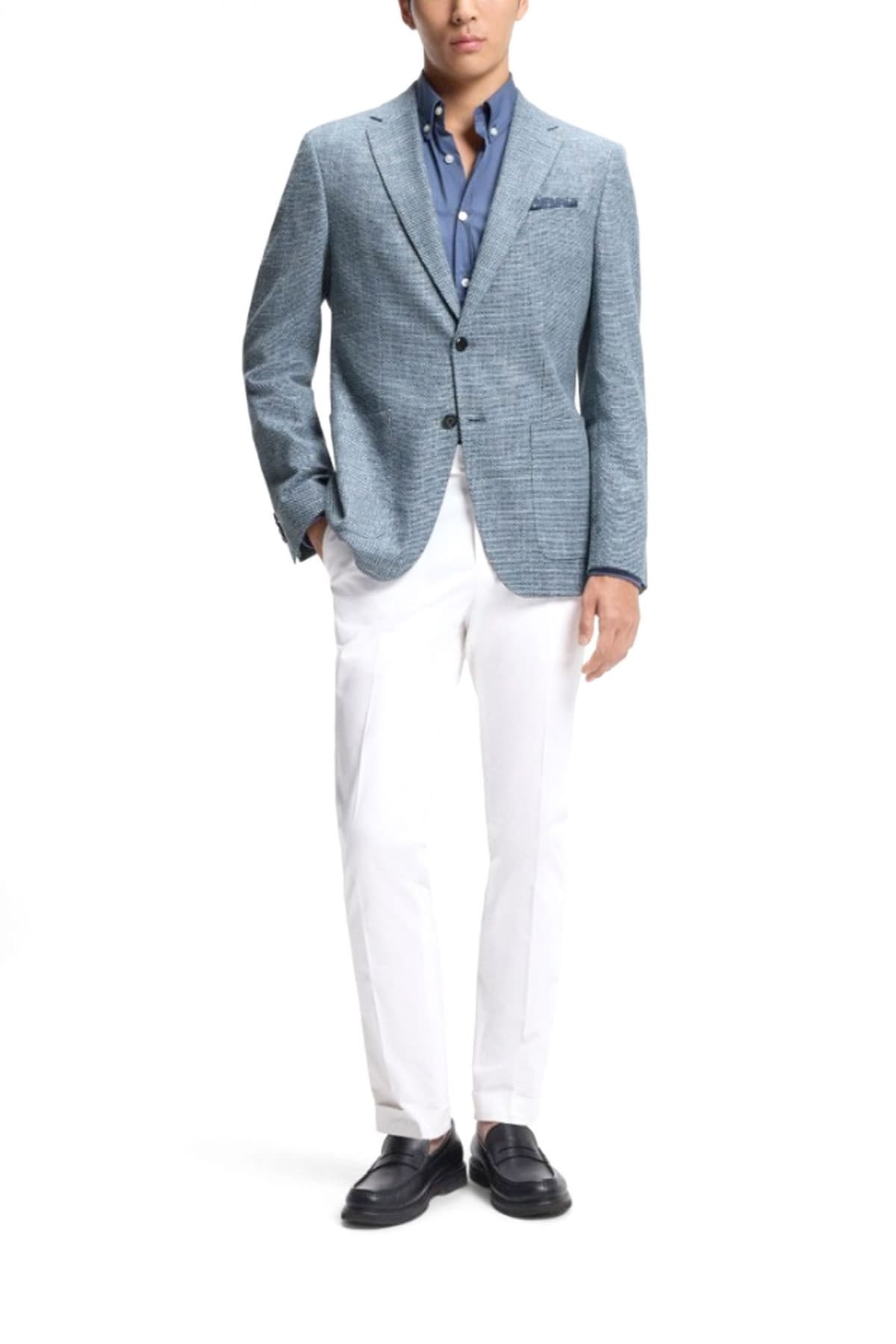 Men's Blazers Boss Blue