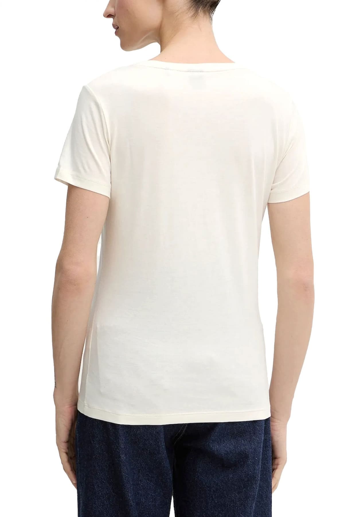 BOSS CASUAL T-SHIRT C_ELOVE_1 LOGO ΕΚΡΟΥ