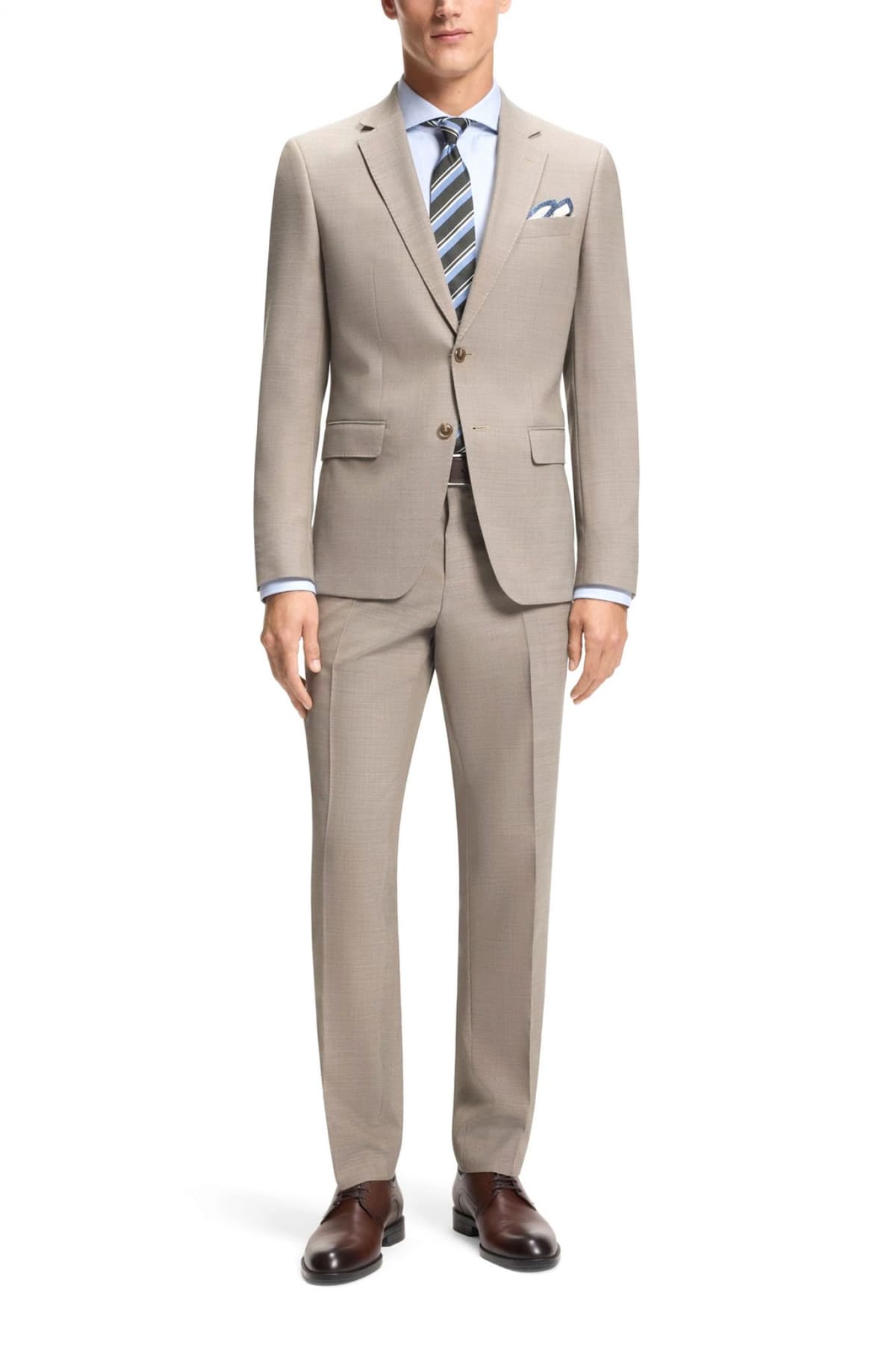 Men's Suits Boss Beige
