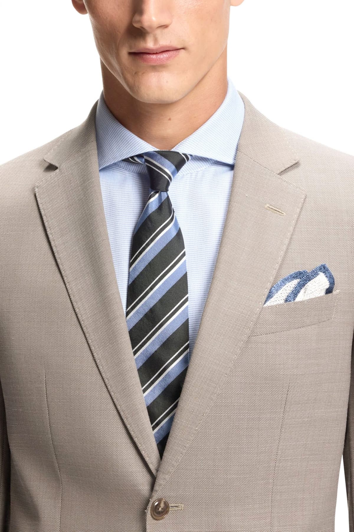 Men's Suits Boss Beige