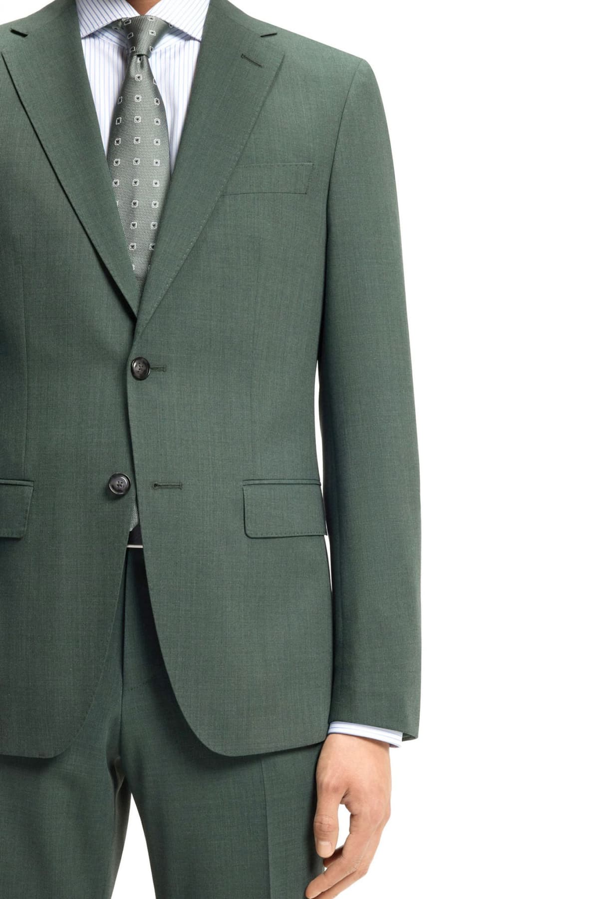 BOSS ΣΑΚΑΚΙ ΚΟΥΣΤΟΥΜΙΟΥ H-HUTSON-251 SLIM FIT BI-STRETCH WASHABLE EASY CARE ΠΡΑΣΙΝΟ