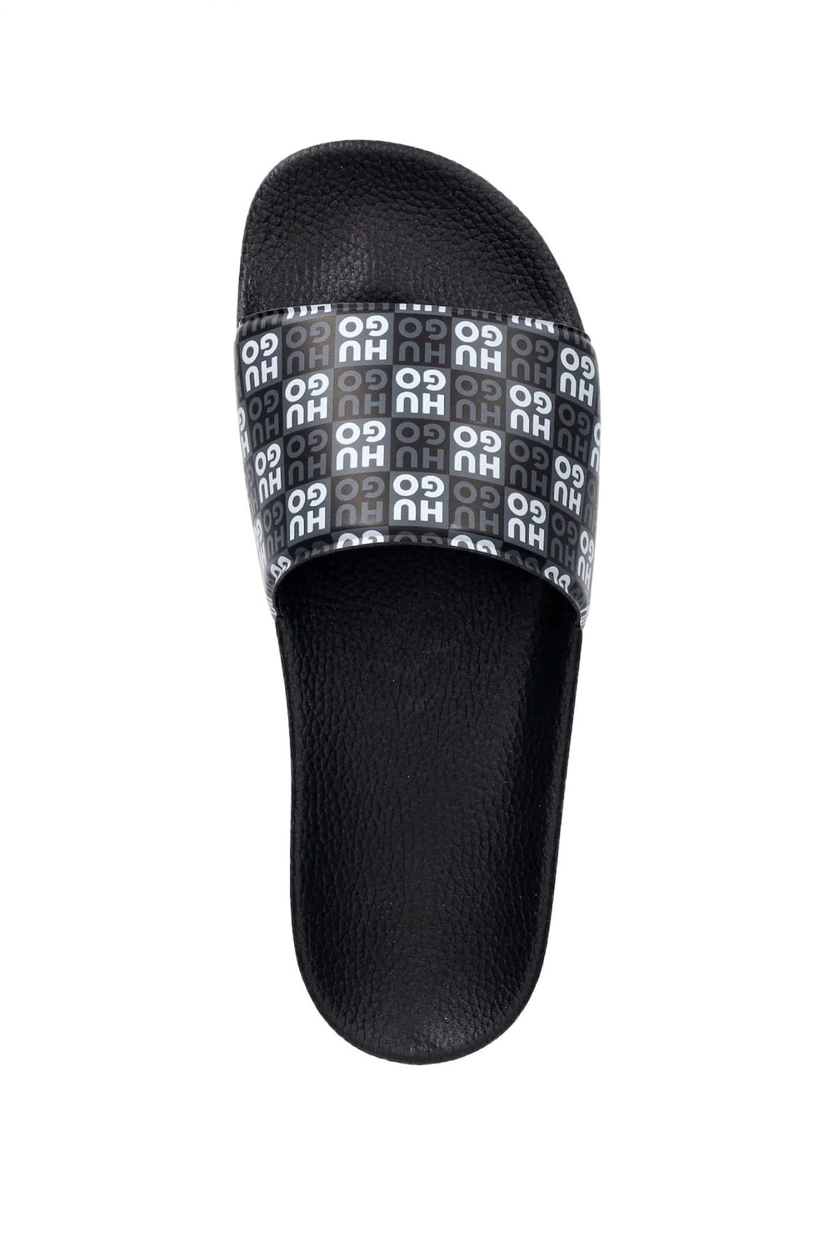 HUGO ΠΑΝΤΟΦΛΕΣ TIMEIN_SLID_CHKMN ALL OVER LOGO ΜΑΥΡΟ