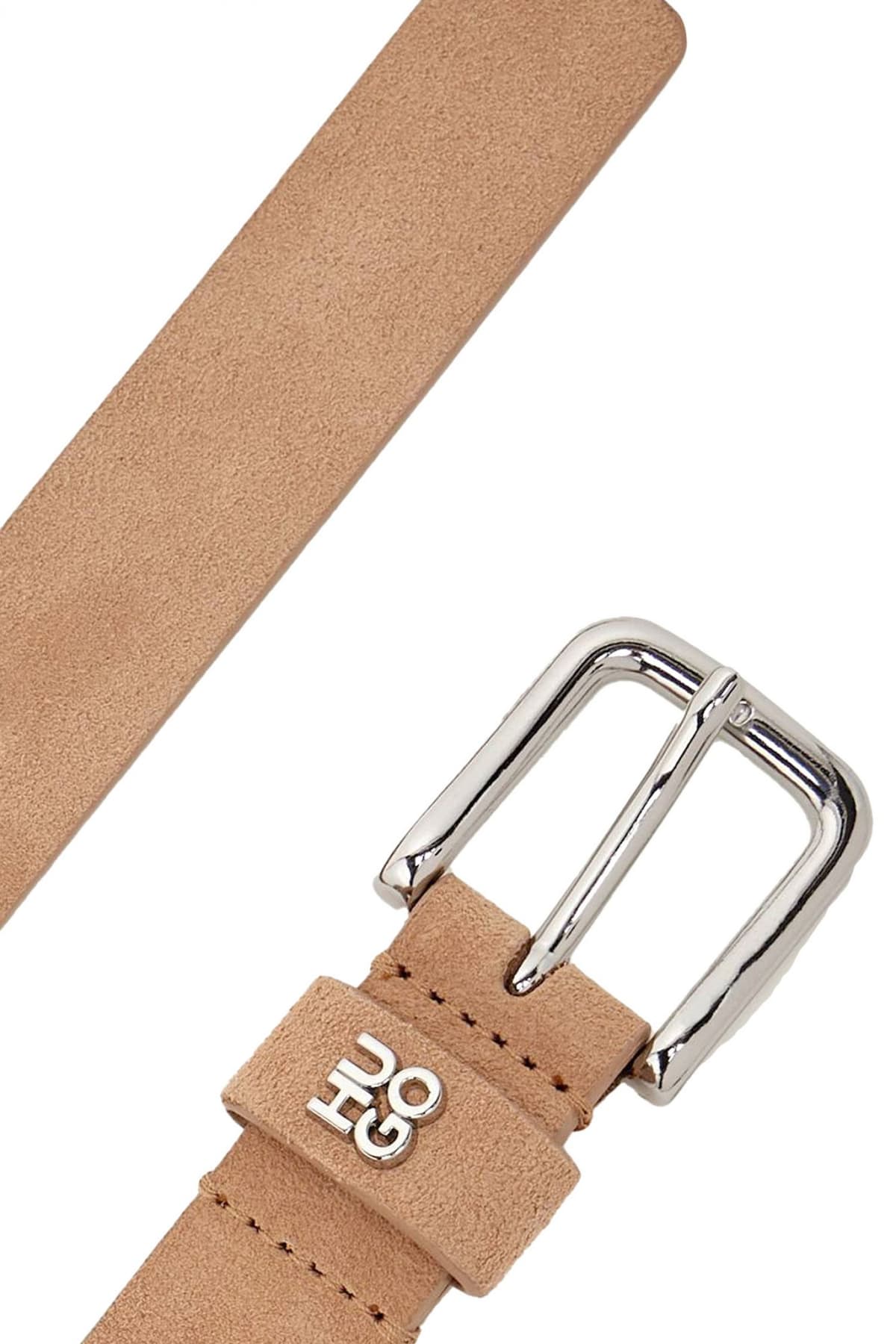 HUGO ΖΩΝΗ TINA_HU-GO-SD_SZ25 ΔΕΡΜΑ LOGO ΜΠΕΖ