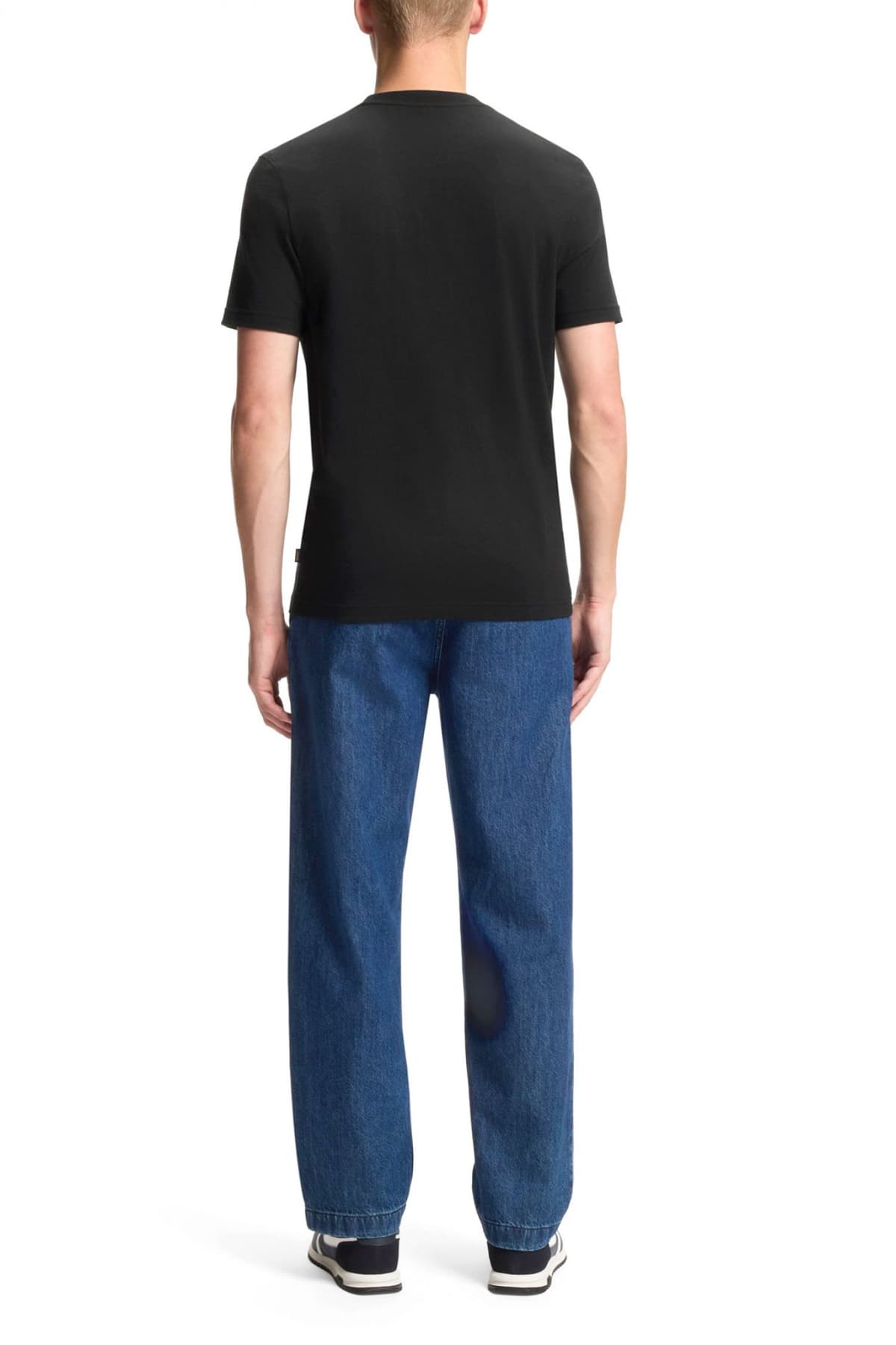 BOSS CASUAL T-SHIRT TE_DOBERBAN ΜΑΥΡΟ